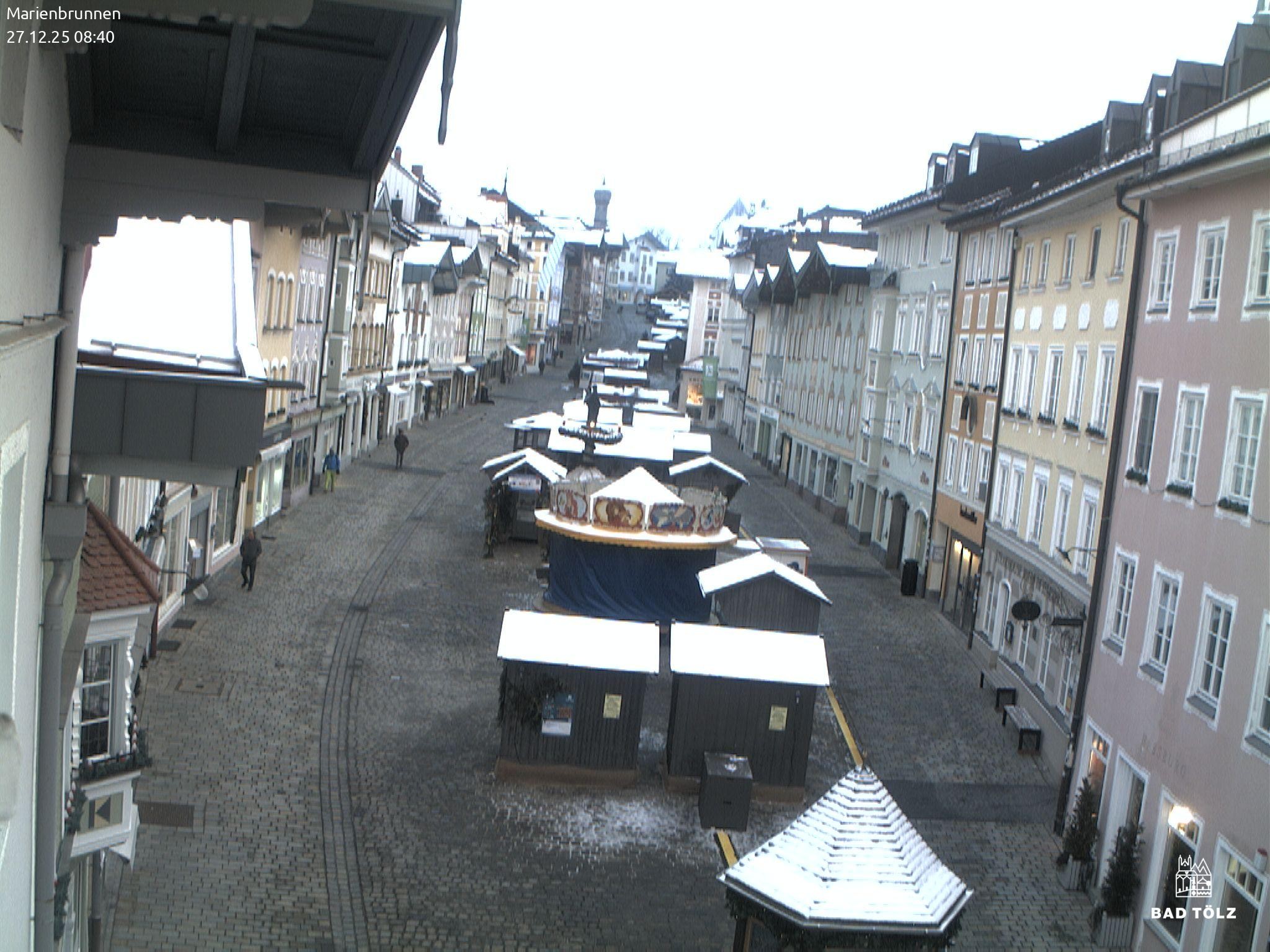 Archiv Foto Webcam Blick auf den Marienbrunnen Bad Tölz