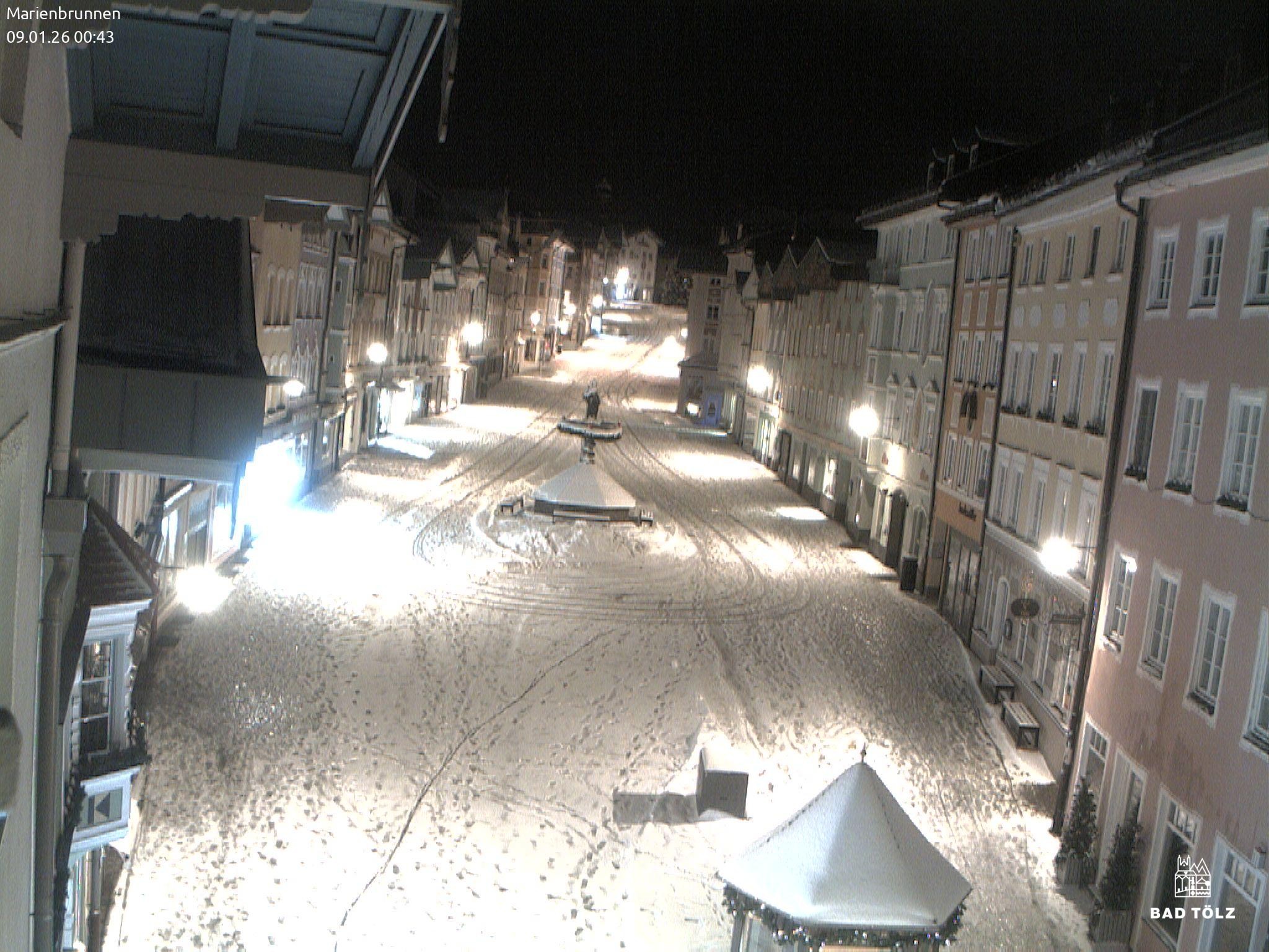 Archiv Foto Webcam Blick auf den Marienbrunnen Bad Tölz