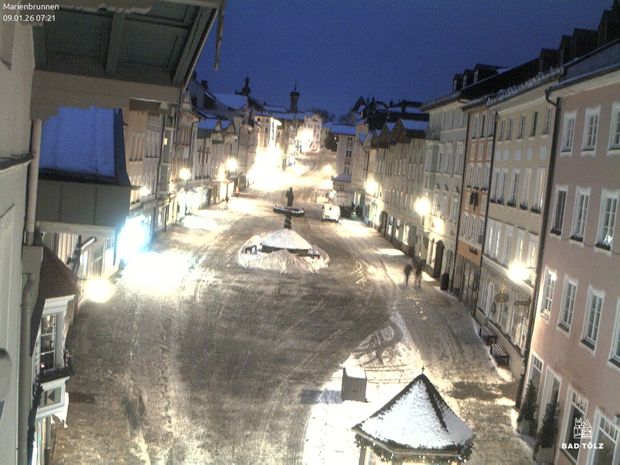 Archiv Foto Webcam Blick auf den Marienbrunnen Bad Tölz