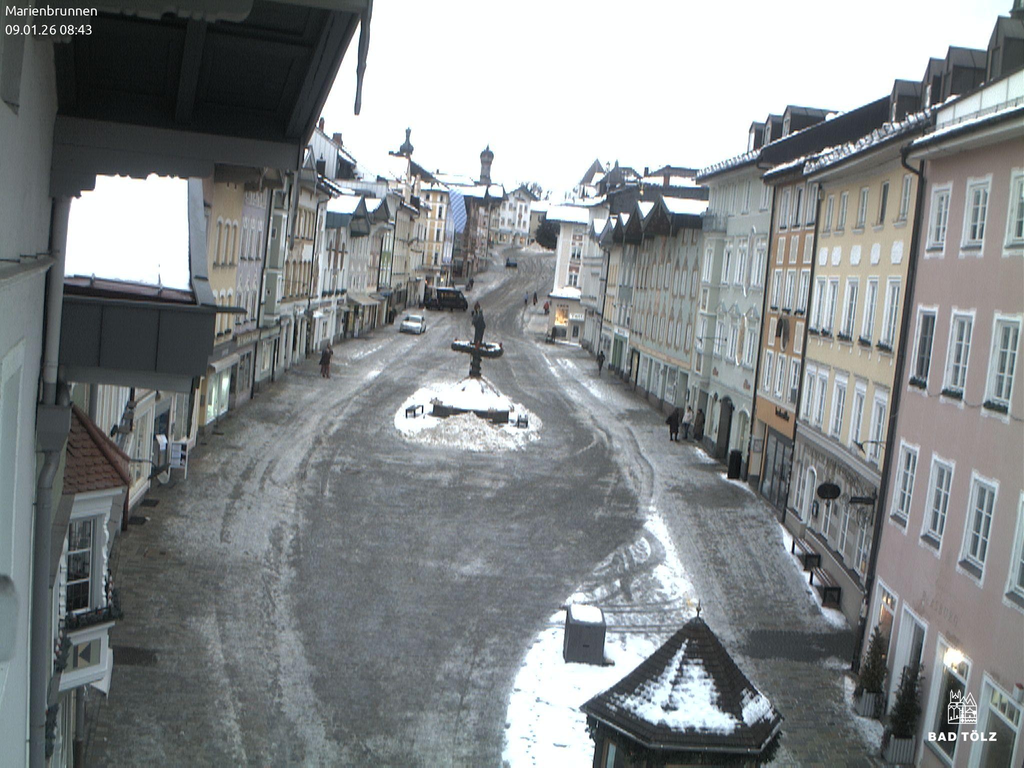 Archiv Foto Webcam Blick auf den Marienbrunnen Bad Tölz