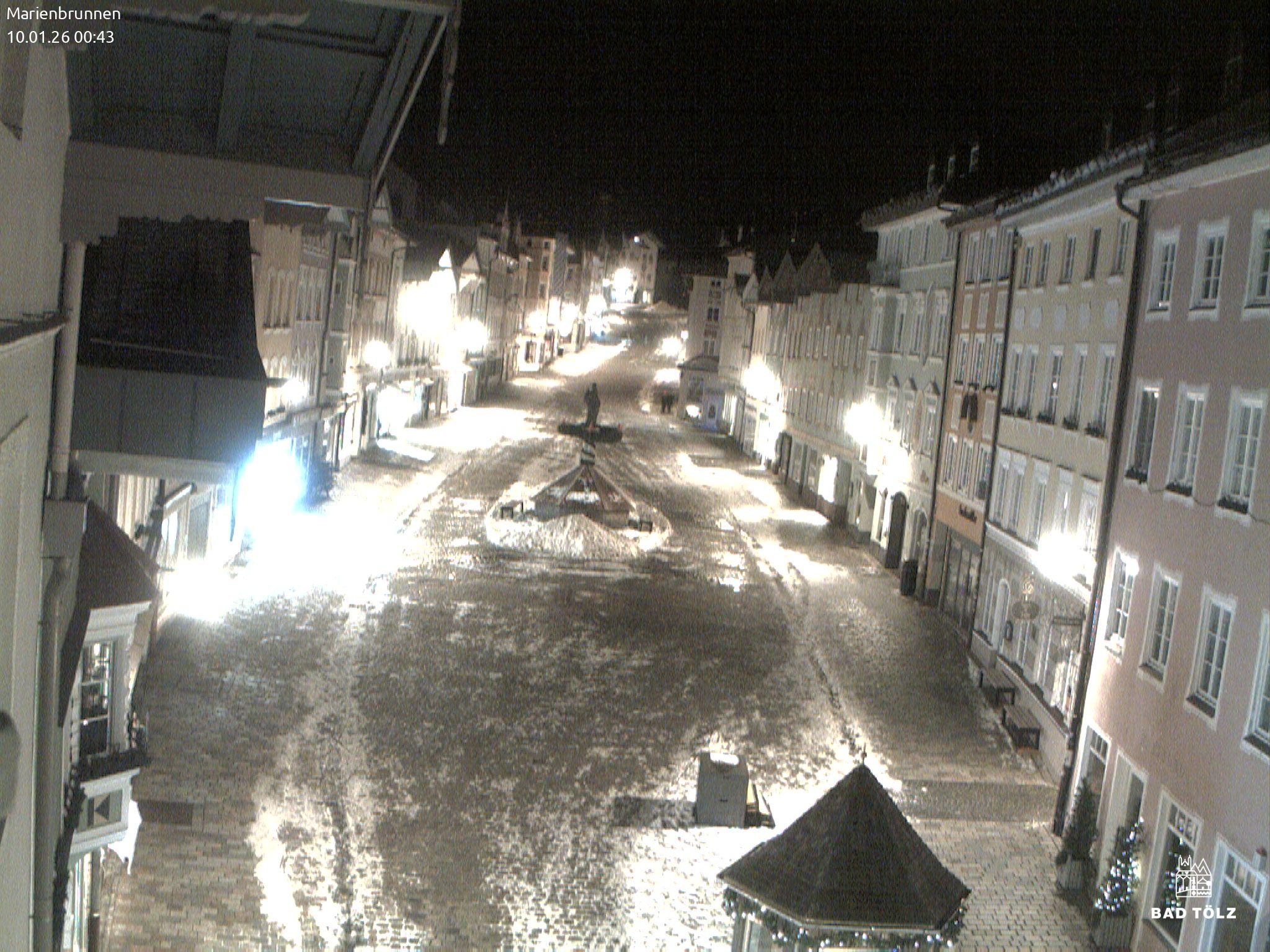 Archiv Foto Webcam Blick auf den Marienbrunnen Bad Tölz