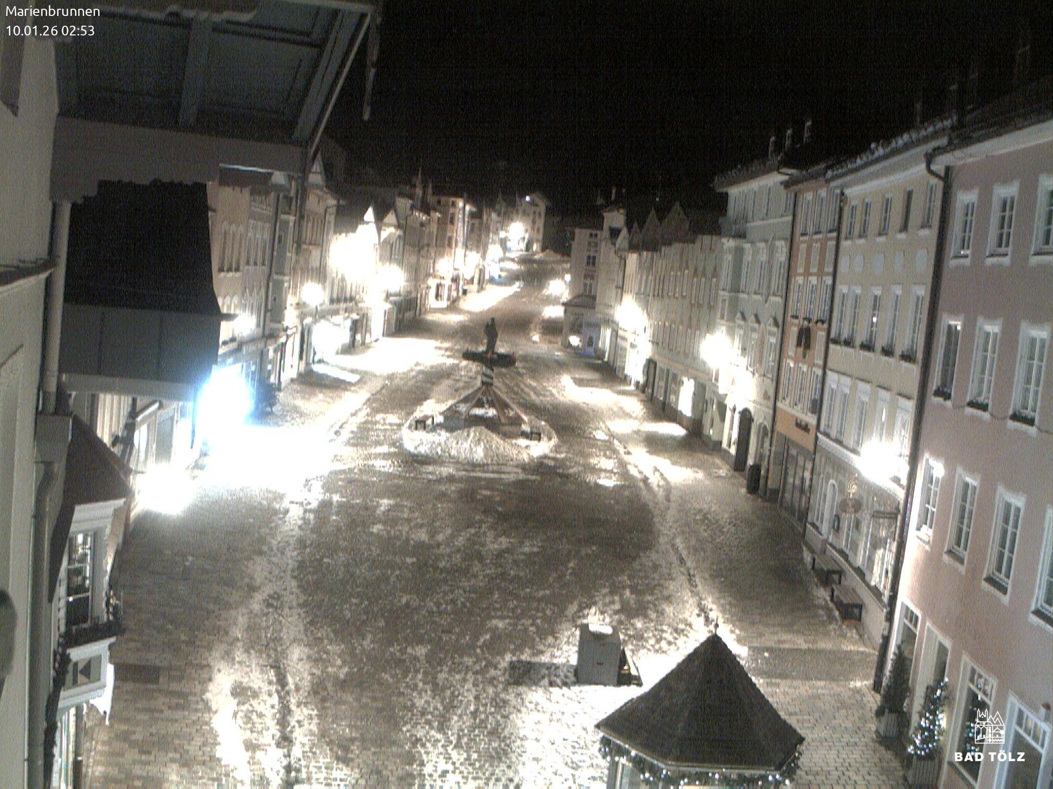 Archiv Foto Webcam Blick auf den Marienbrunnen Bad Tölz