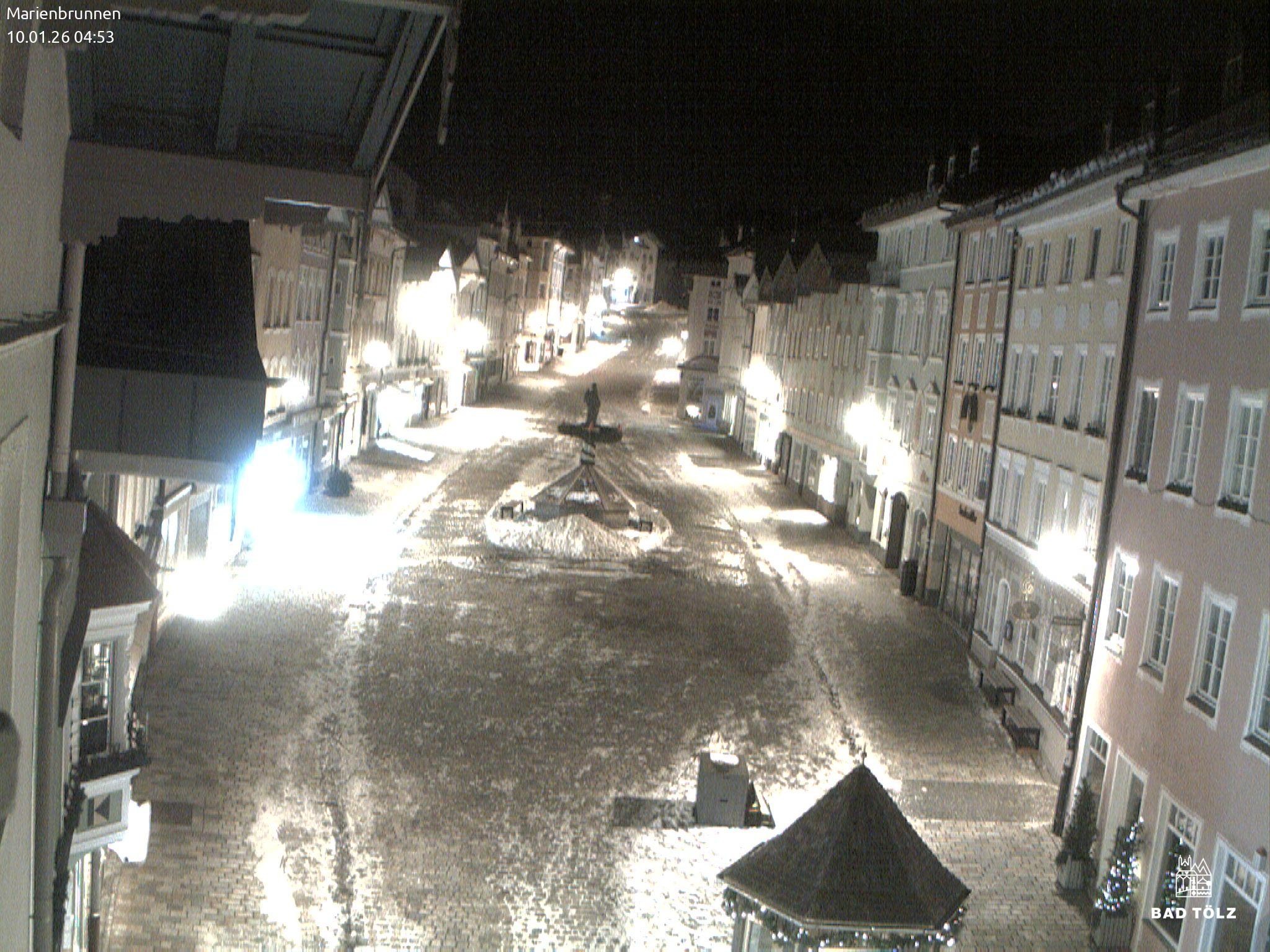 Archiv Foto Webcam Blick auf den Marienbrunnen Bad Tölz