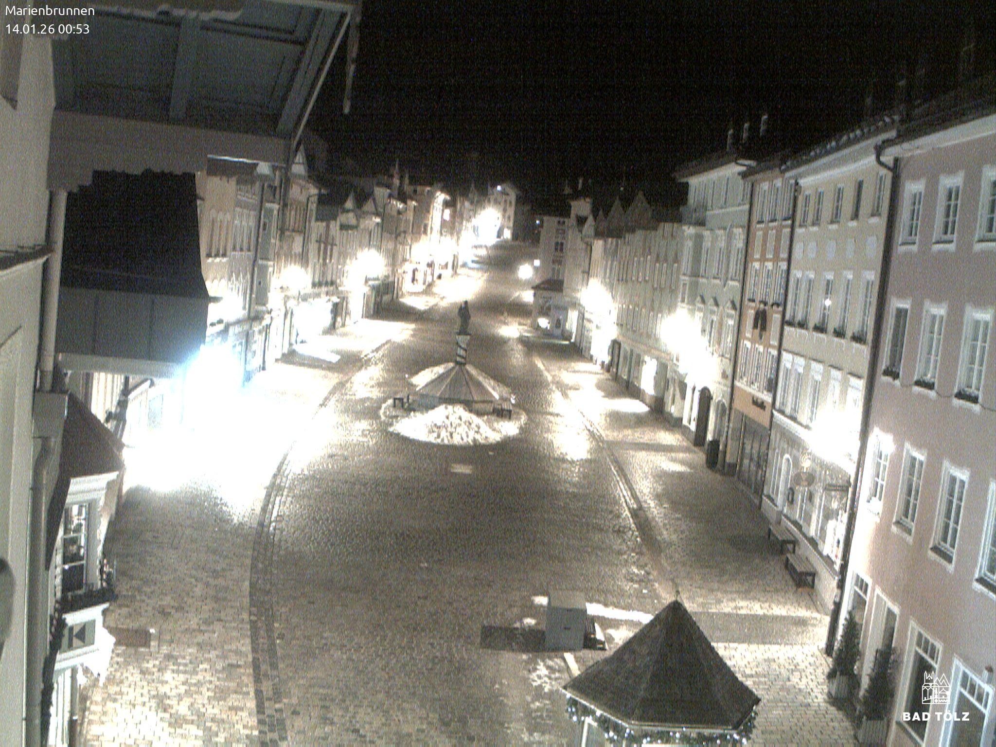 Archiv Foto Webcam Blick auf den Marienbrunnen Bad Tölz