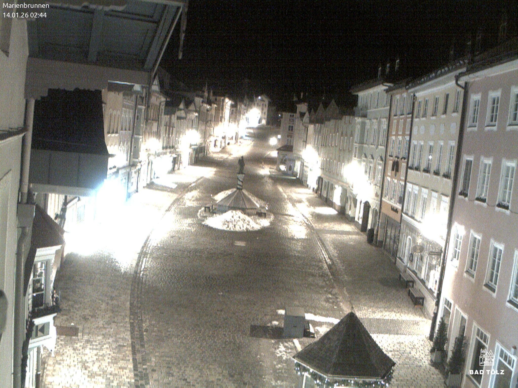 Archiv Foto Webcam Blick auf den Marienbrunnen Bad Tölz