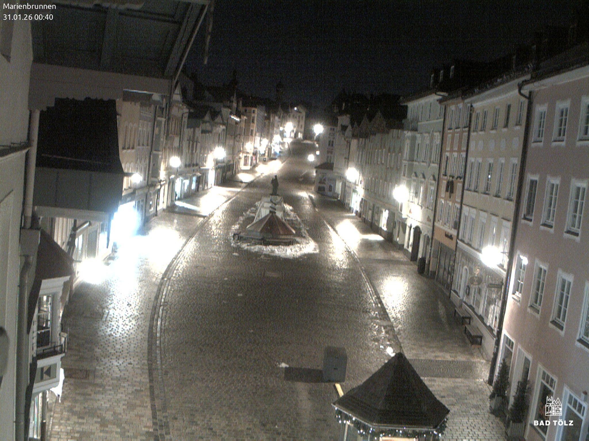Archiv Foto Webcam Blick auf den Marienbrunnen Bad Tölz