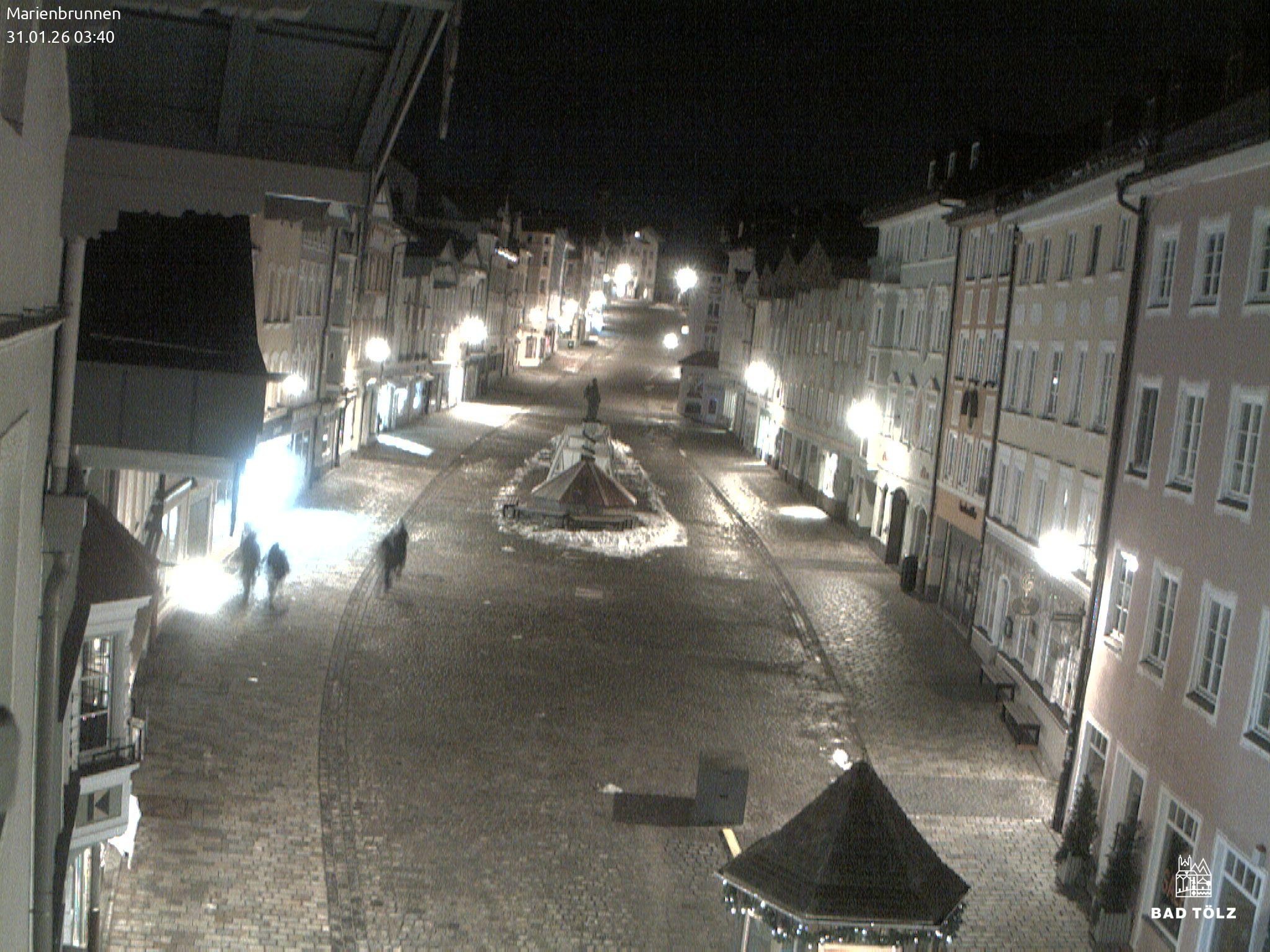 Archiv Foto Webcam Blick auf den Marienbrunnen Bad Tölz