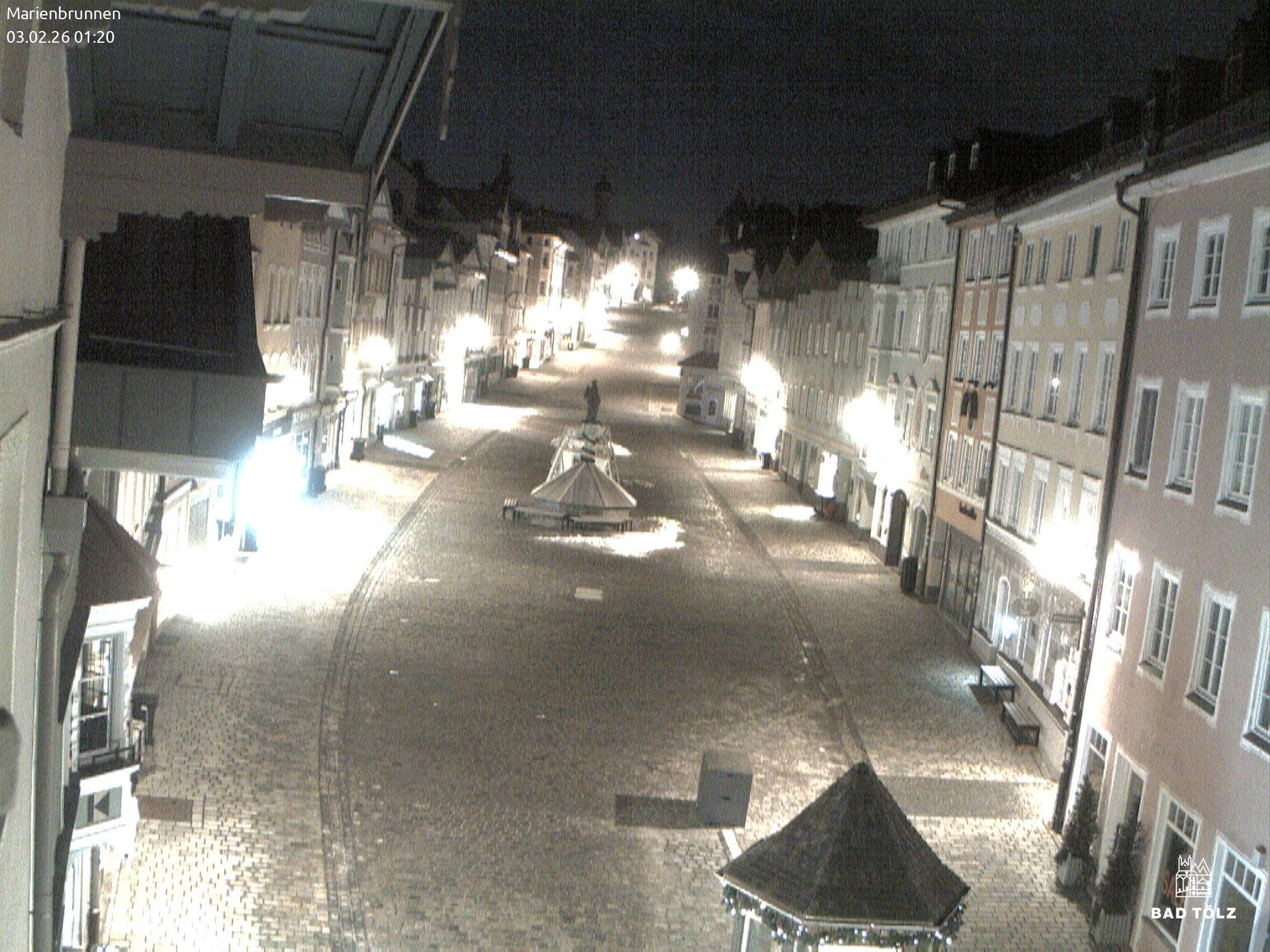 Archiv Foto Webcam Blick auf den Marienbrunnen Bad Tölz