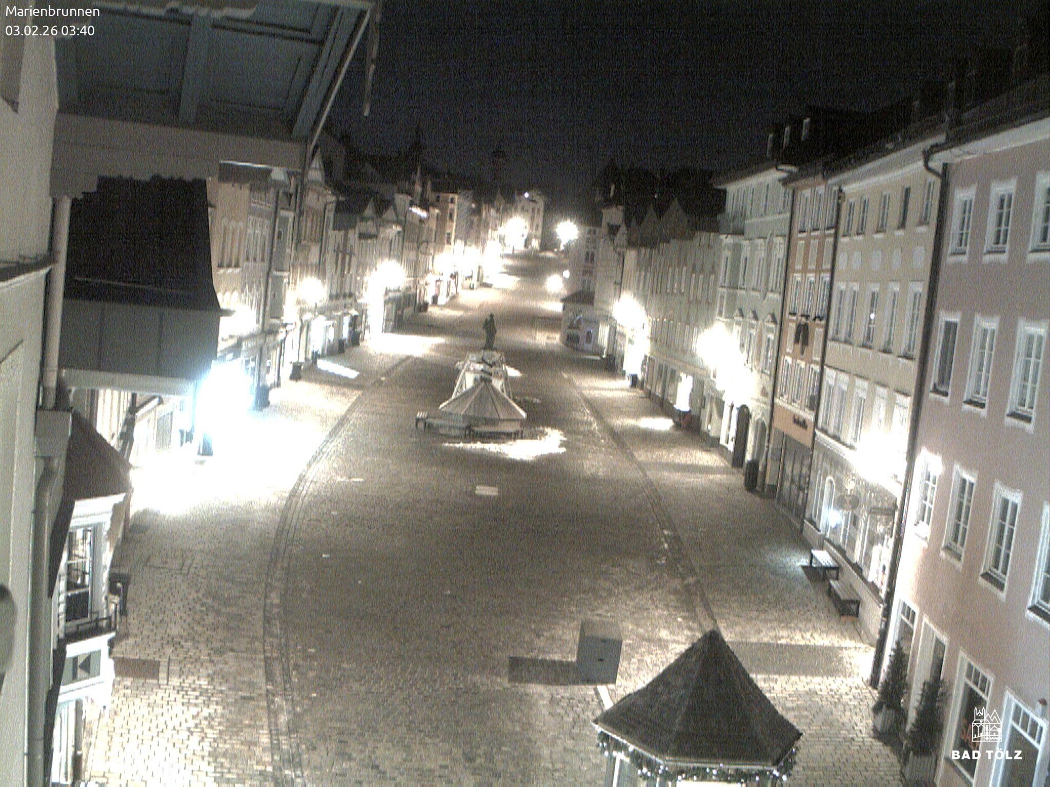 Archiv Foto Webcam Blick auf den Marienbrunnen Bad Tölz