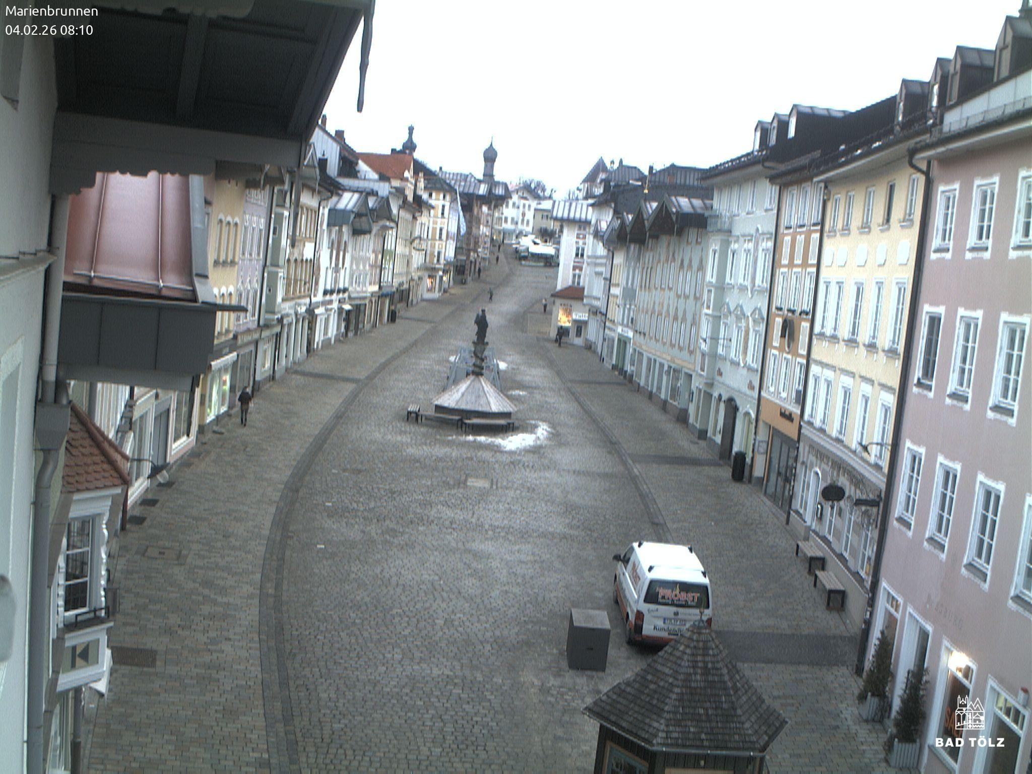 Archiv Foto Webcam Blick auf den Marienbrunnen Bad Tölz