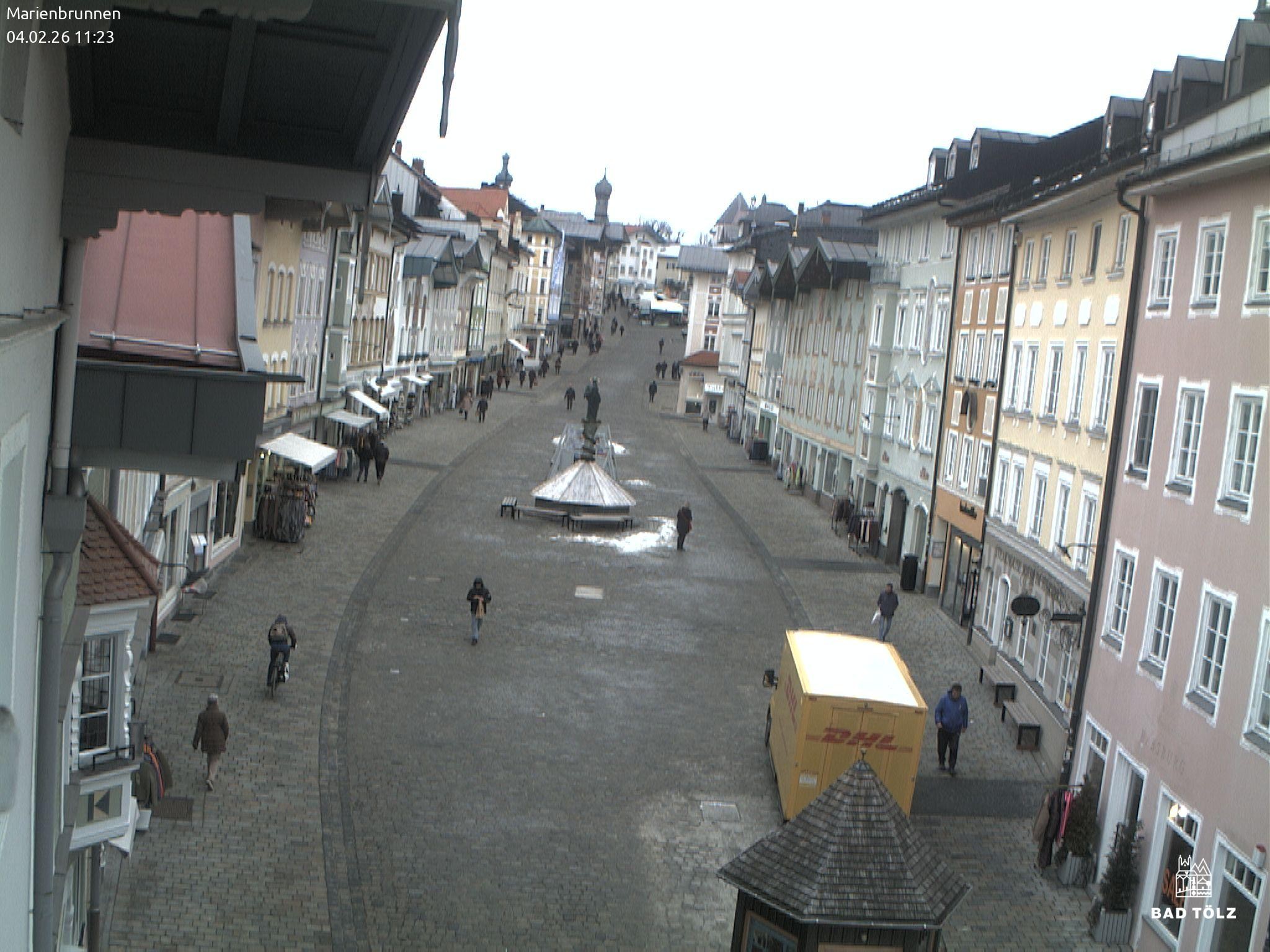 Archiv Foto Webcam Blick auf den Marienbrunnen Bad Tölz