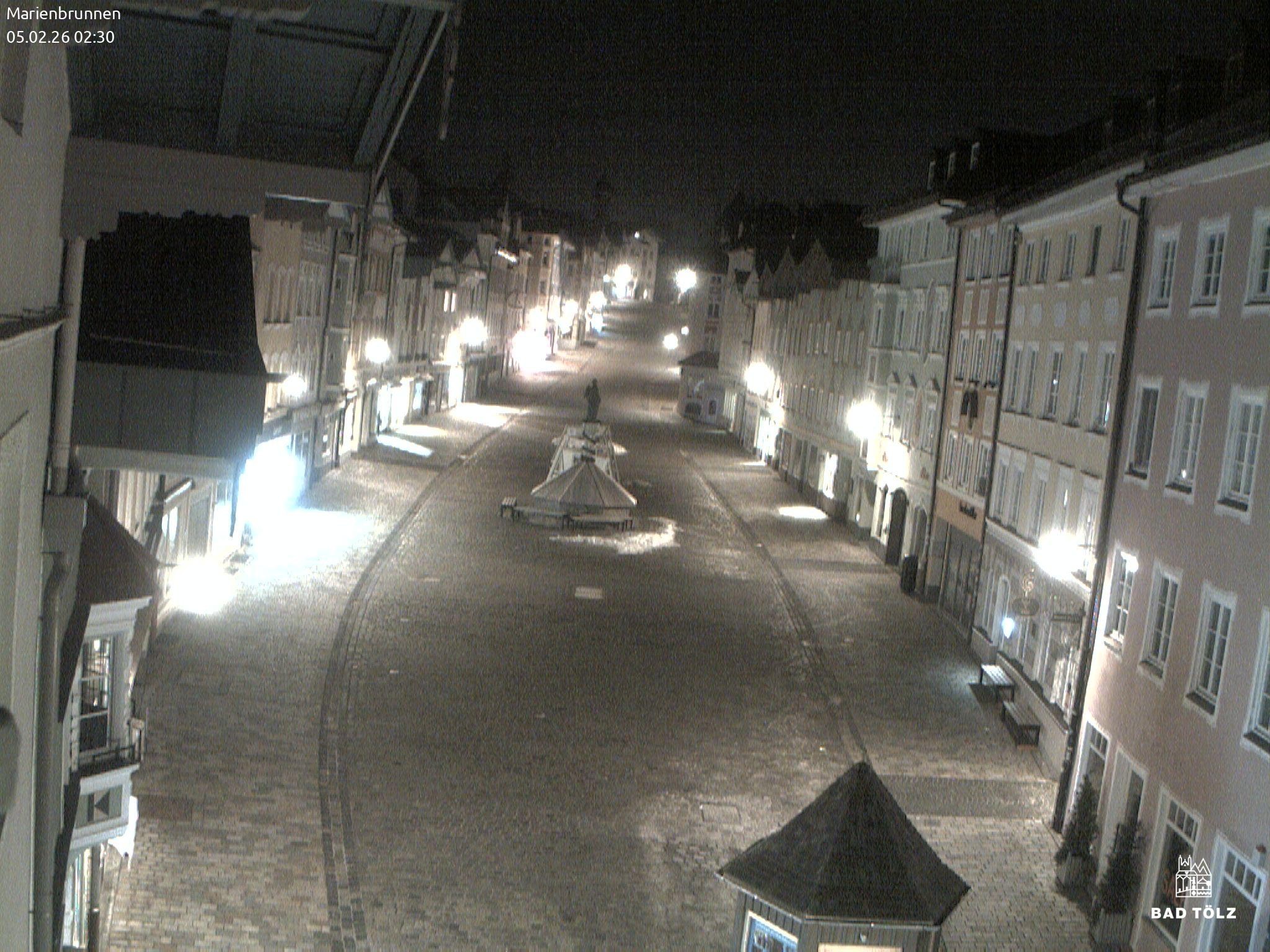 Archiv Foto Webcam Blick auf den Marienbrunnen Bad Tölz