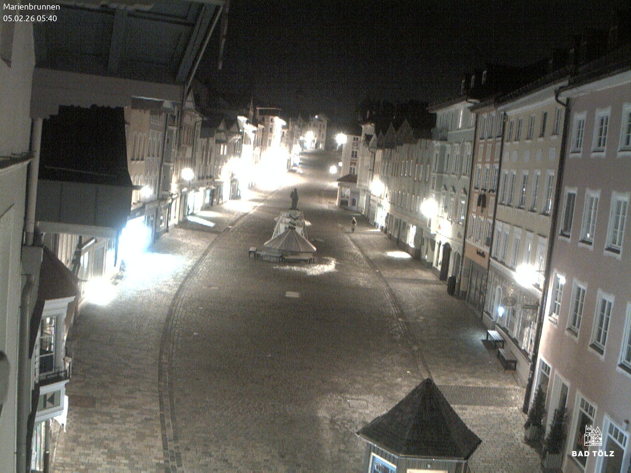 Archiv Foto Webcam Blick auf den Marienbrunnen Bad Tölz