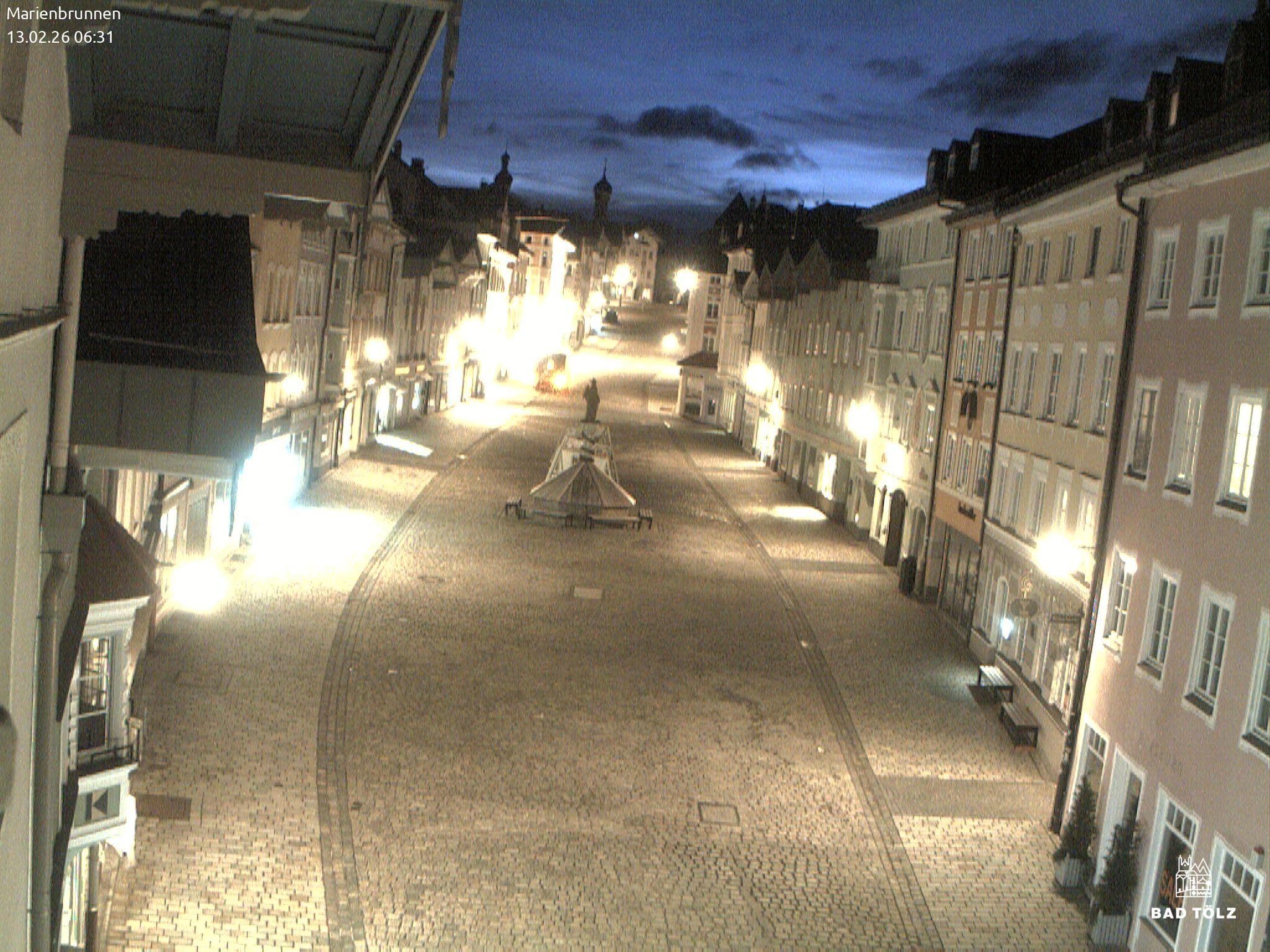 Archiv Foto Webcam Blick auf den Marienbrunnen Bad Tölz