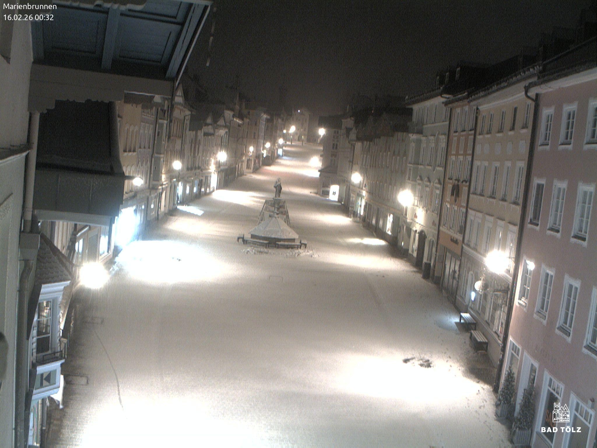Archiv Foto Webcam Blick auf den Marienbrunnen Bad Tölz