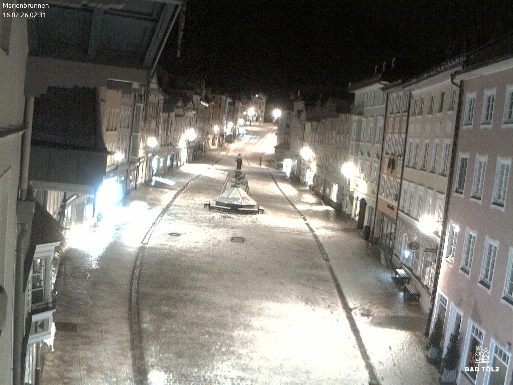 Archiv Foto Webcam Blick auf den Marienbrunnen Bad Tölz