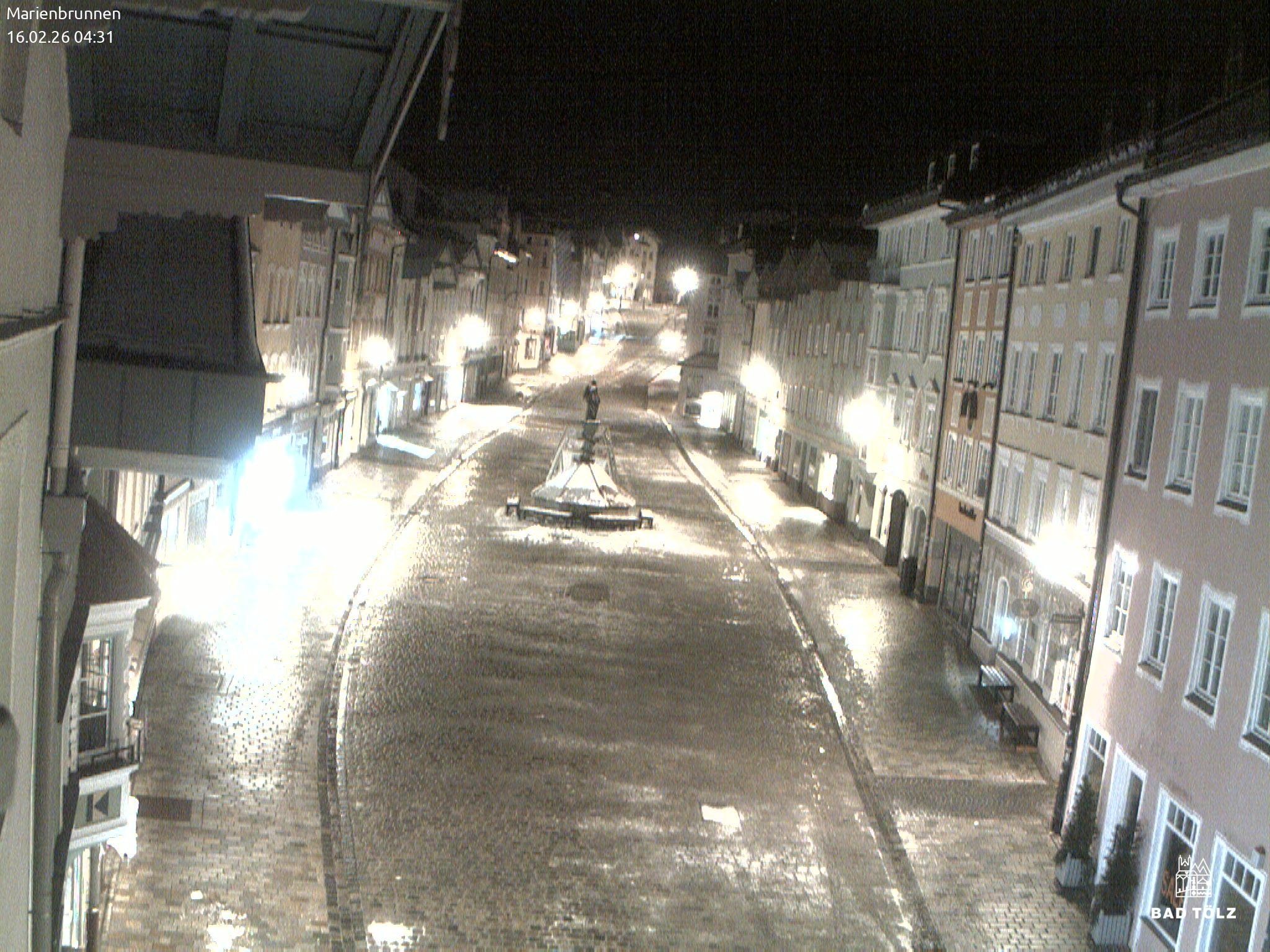 Archiv Foto Webcam Blick auf den Marienbrunnen Bad Tölz