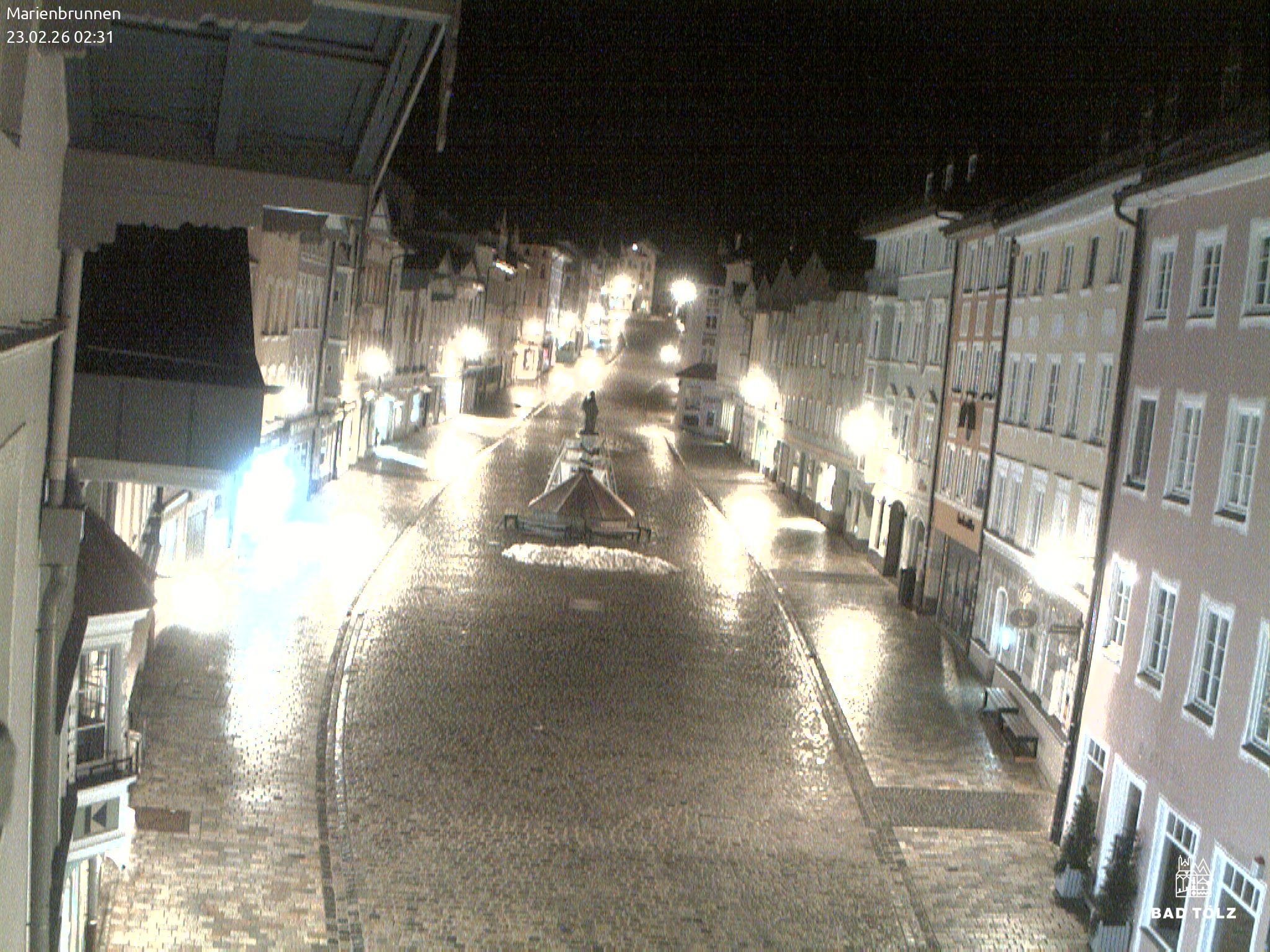 Archiv Foto Webcam Blick auf den Marienbrunnen Bad Tölz