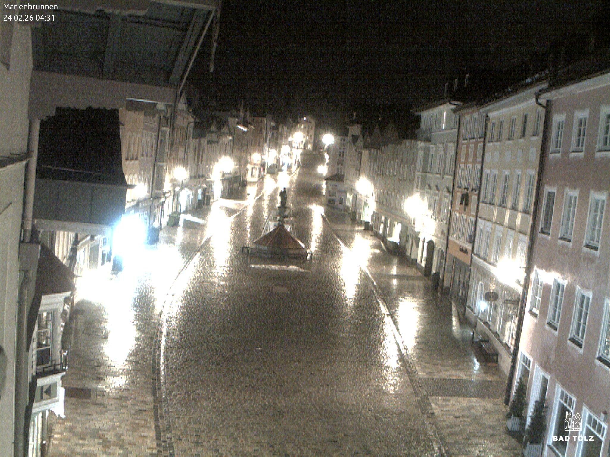 Archiv Foto Webcam Blick auf den Marienbrunnen Bad Tölz