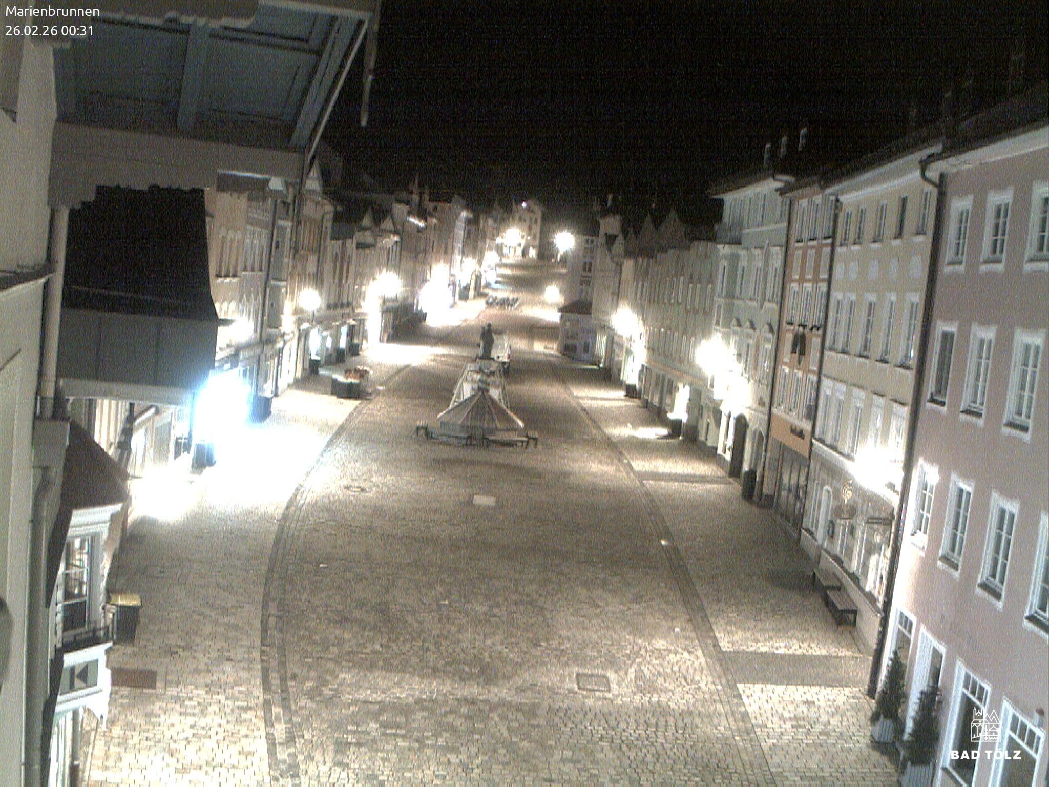 Archiv Foto Webcam Blick auf den Marienbrunnen Bad Tölz