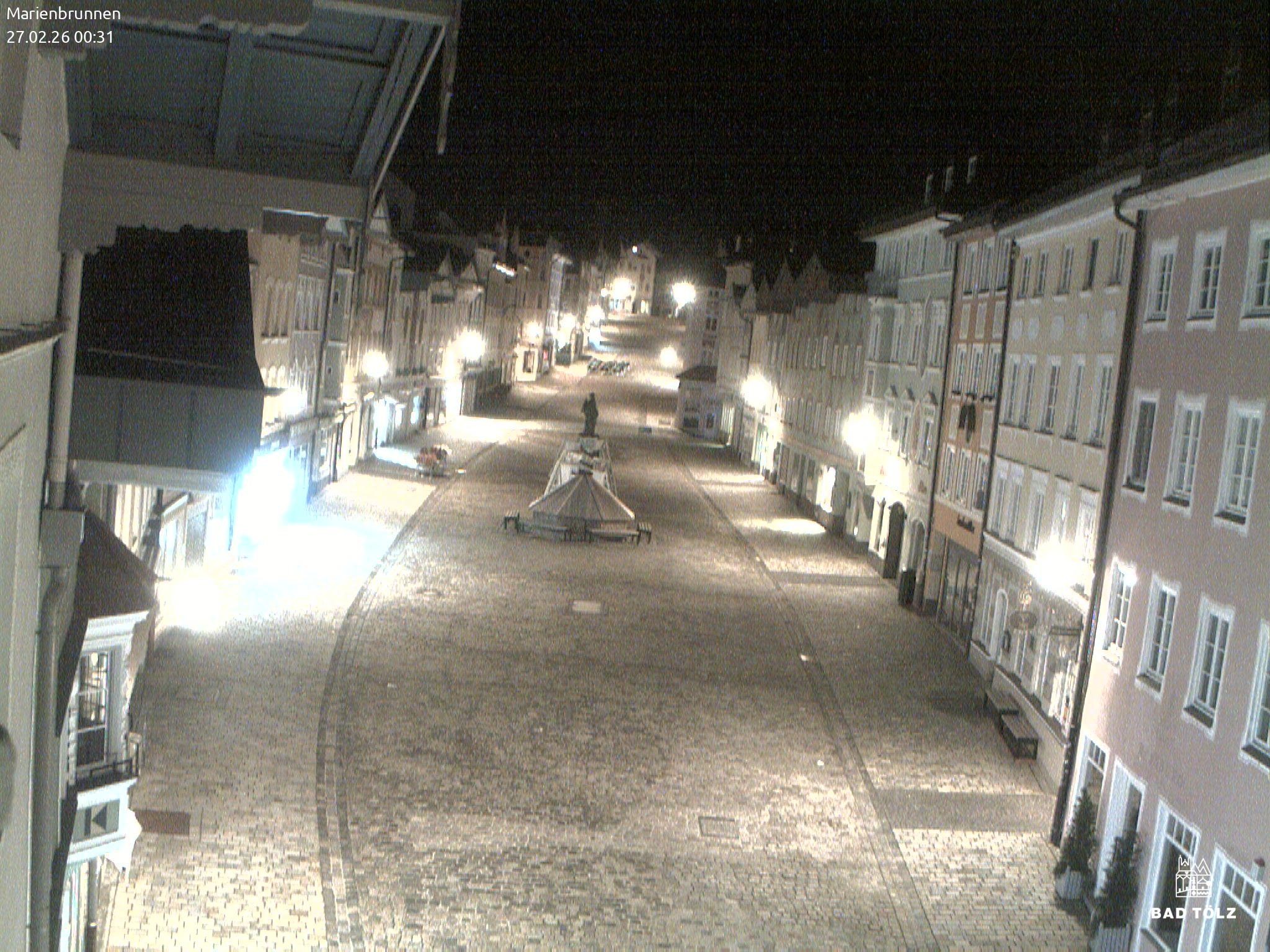 Archiv Foto Webcam Blick auf den Marienbrunnen Bad Tölz