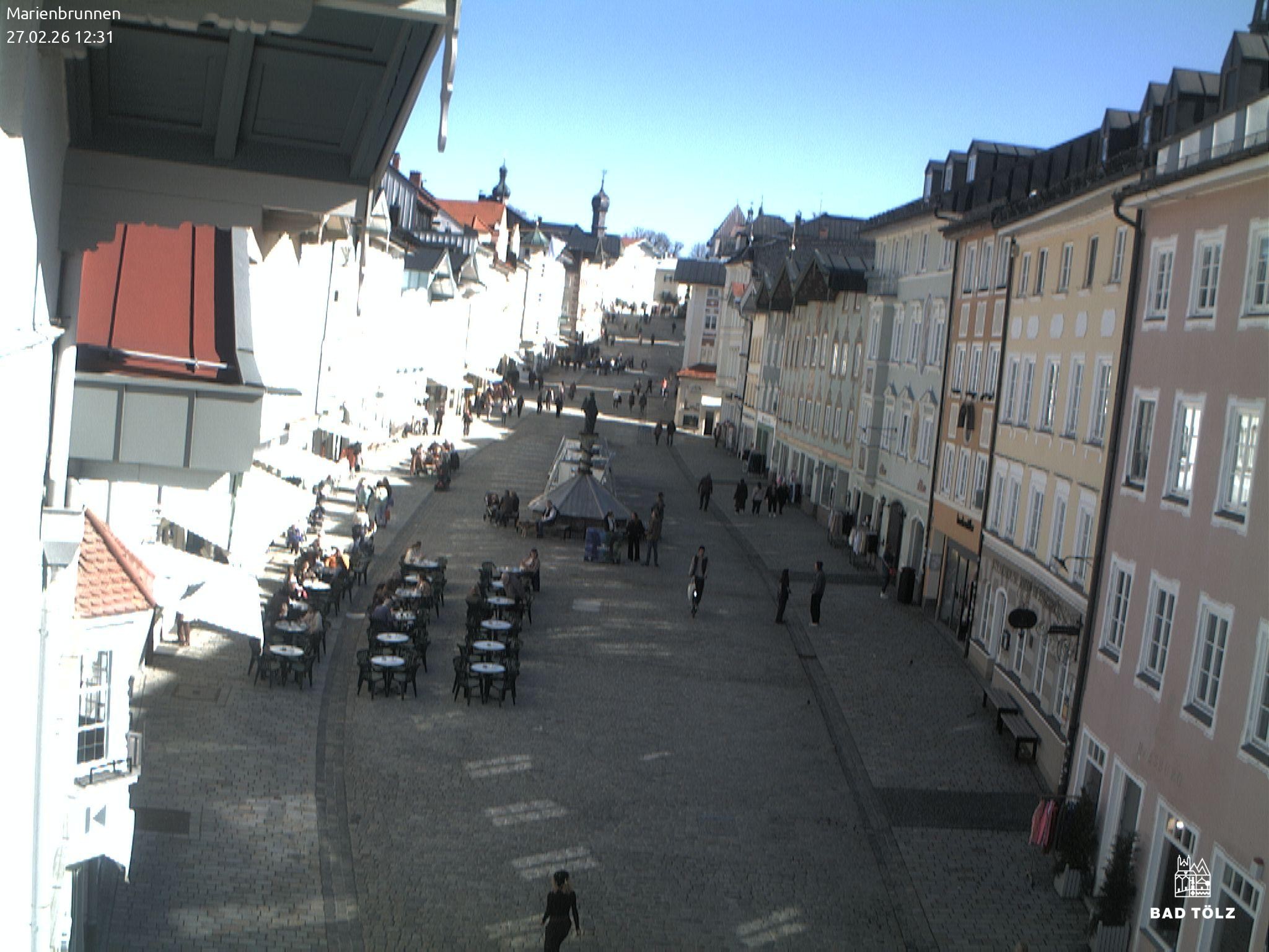Archived image Webcam Marienbrunnen - Bad Tölz