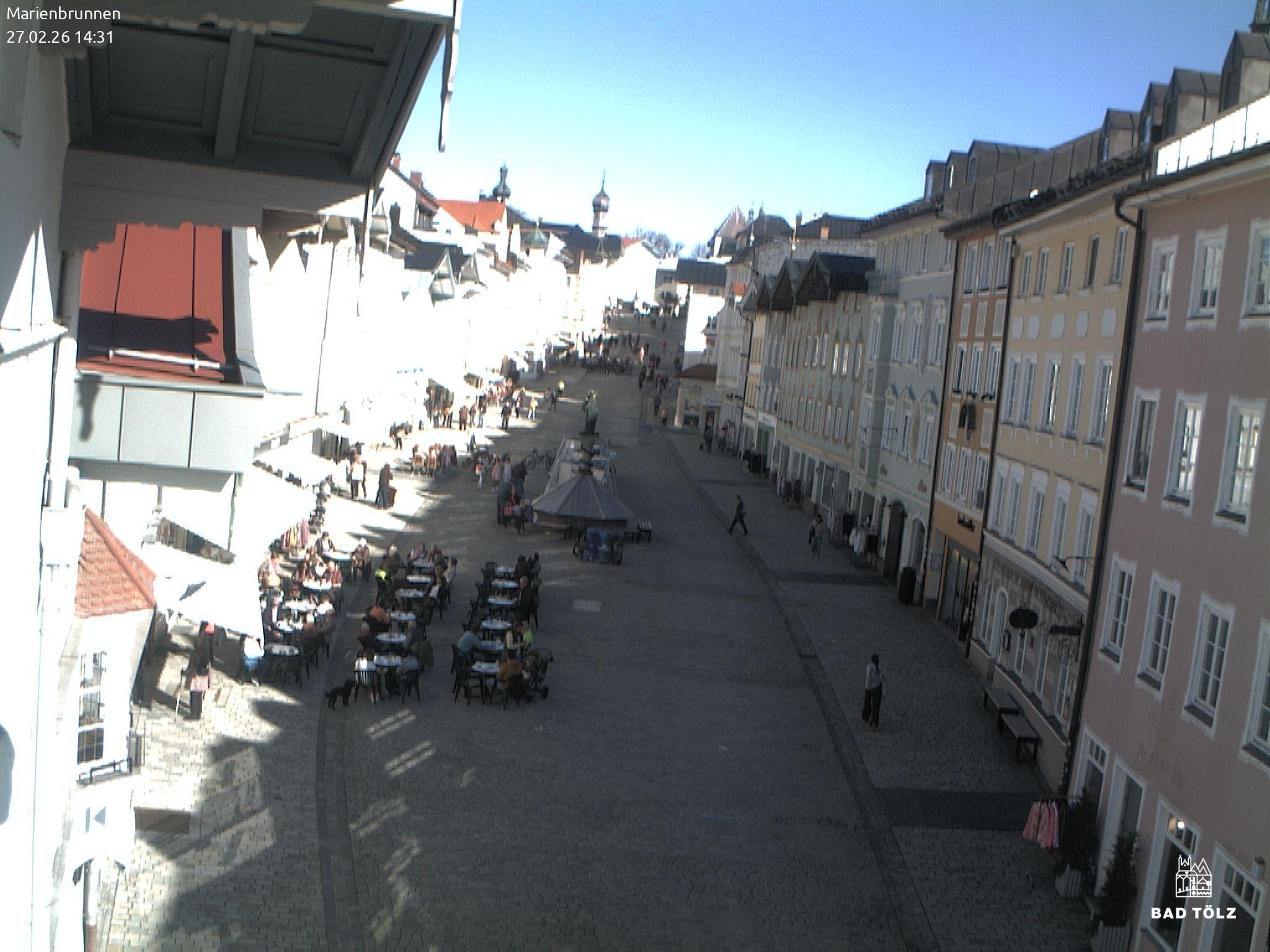 Archived image Webcam Marienbrunnen - Bad Tölz