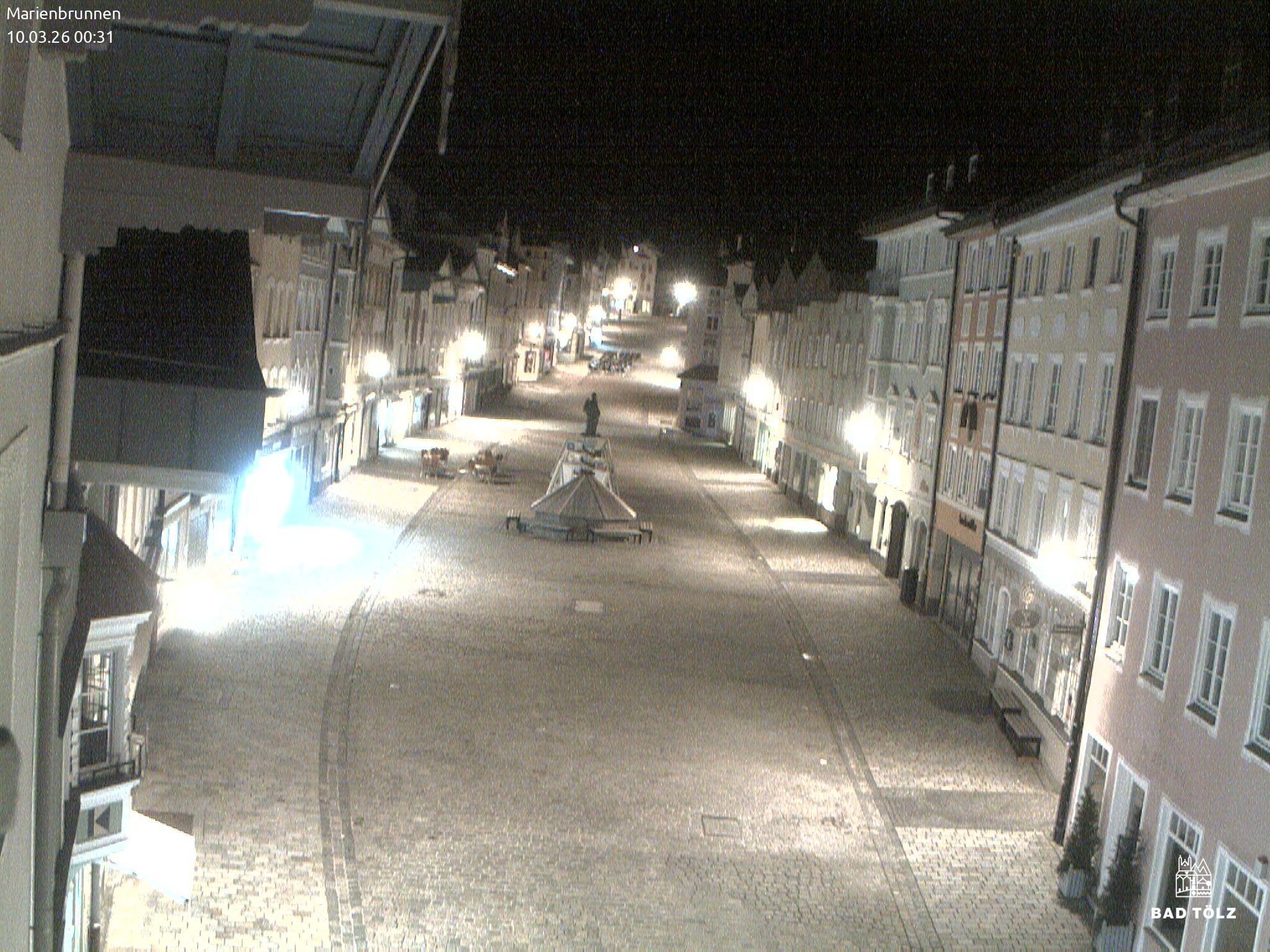 Archiv Foto Webcam Blick auf den Marienbrunnen Bad Tölz