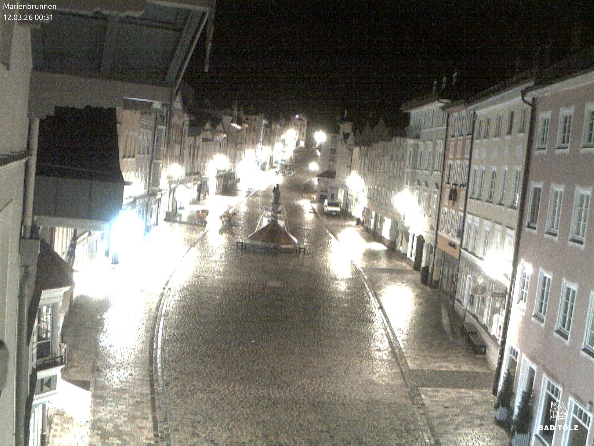 Archiv Foto Webcam Blick auf den Marienbrunnen Bad Tölz