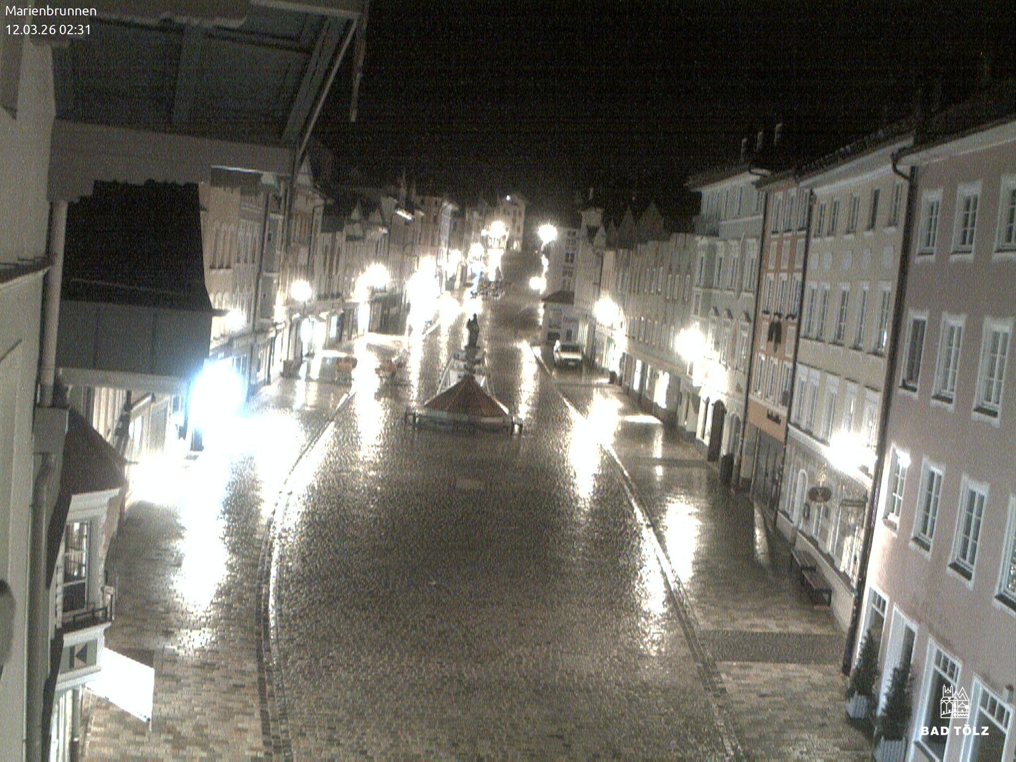 Archiv Foto Webcam Blick auf den Marienbrunnen Bad Tölz