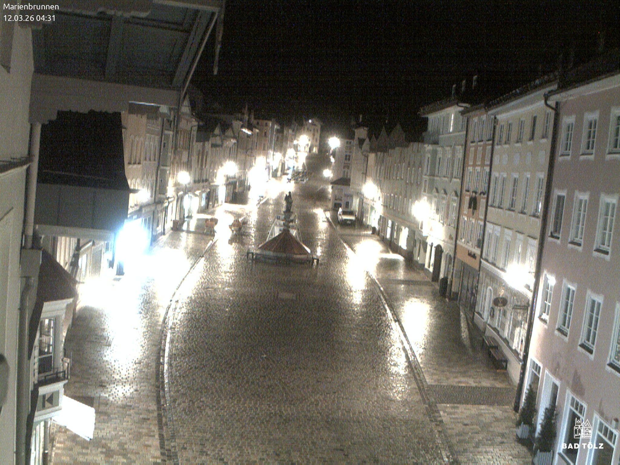 Archiv Foto Webcam Blick auf den Marienbrunnen Bad Tölz
