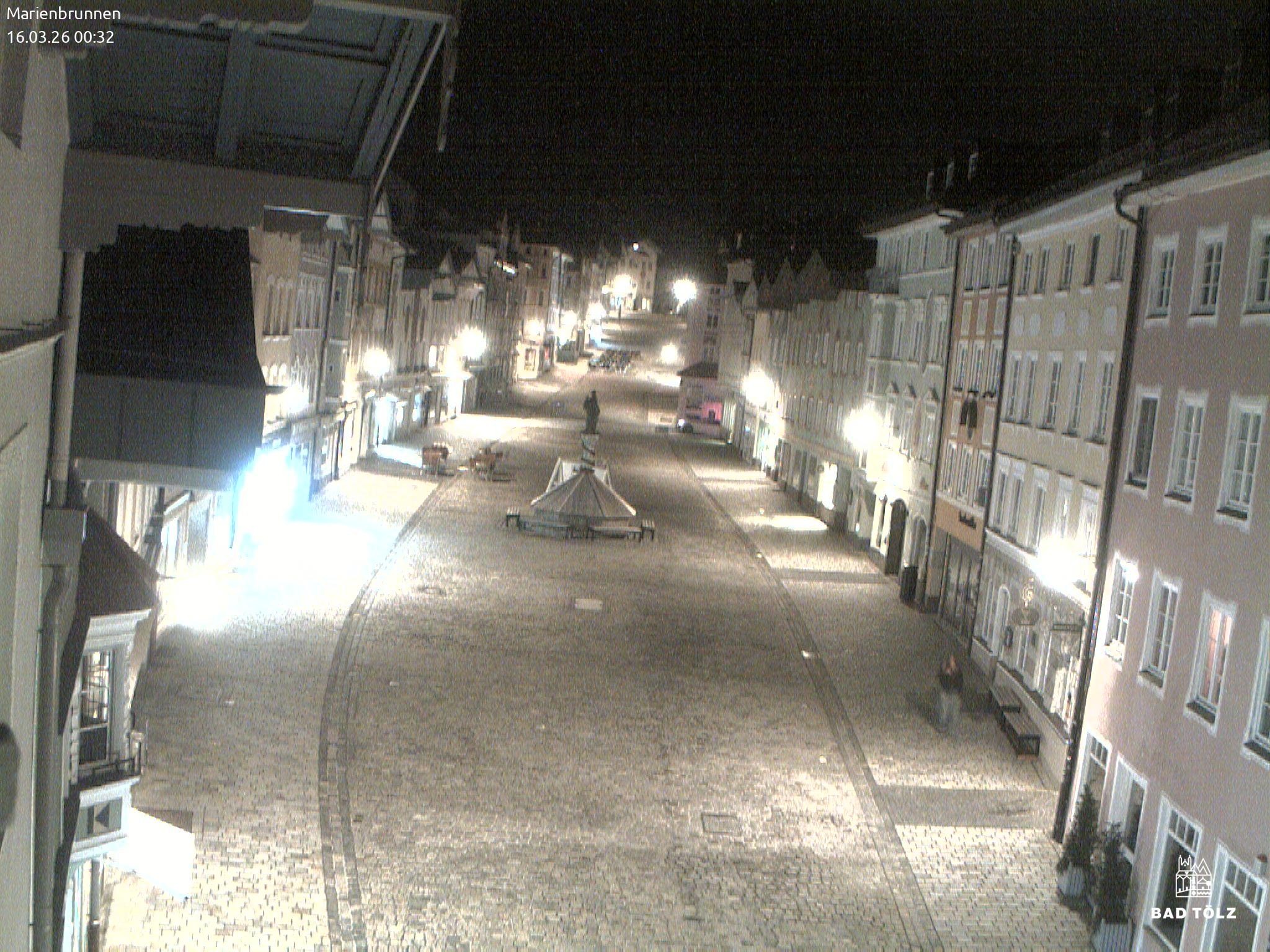 Archiv Foto Webcam Blick auf den Marienbrunnen Bad Tölz