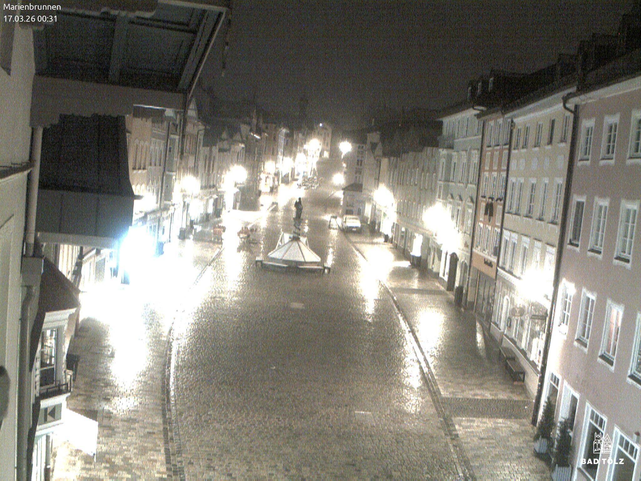 Archiv Foto Webcam Blick auf den Marienbrunnen Bad Tölz