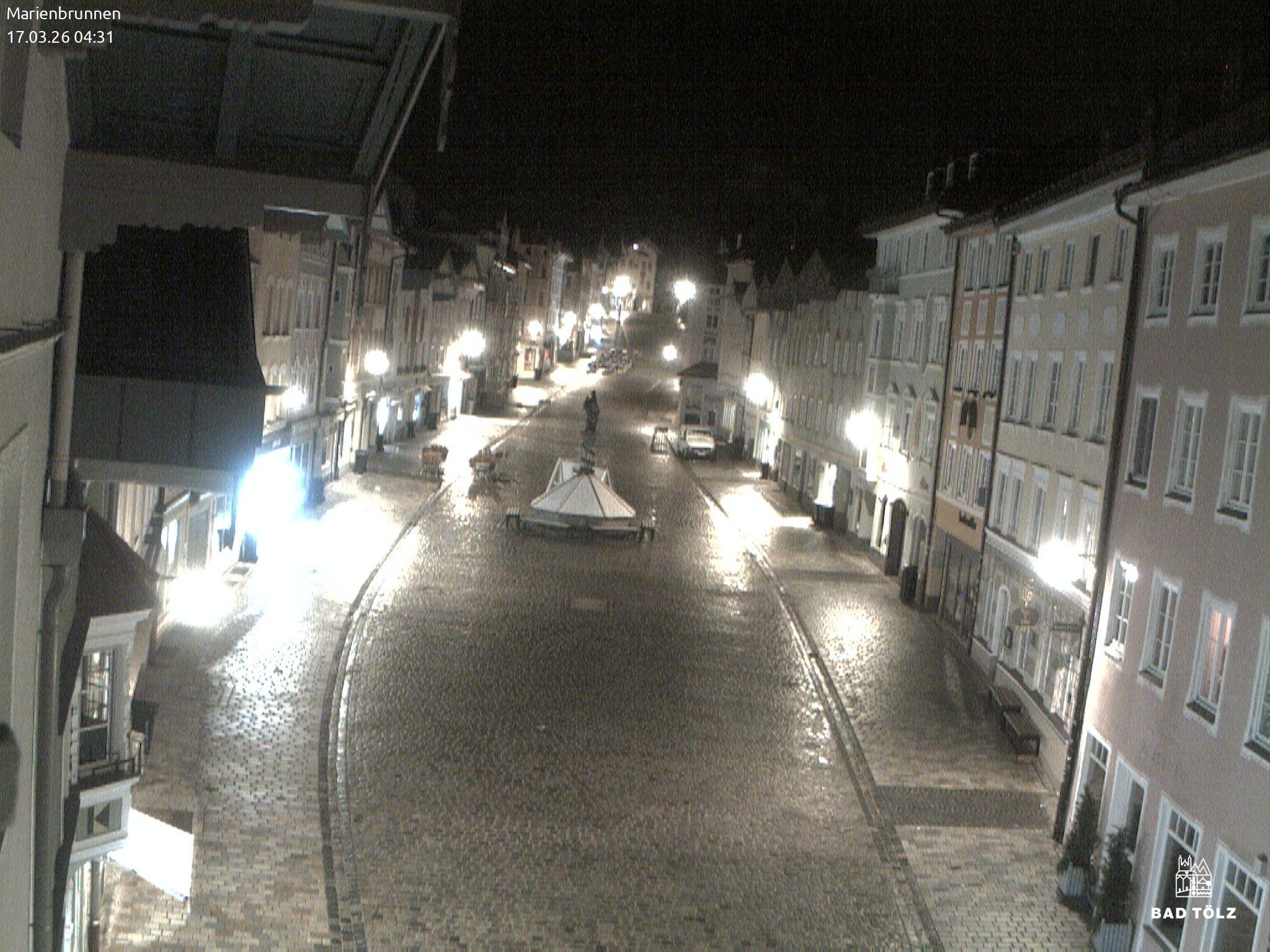 Archiv Foto Webcam Blick auf den Marienbrunnen Bad Tölz