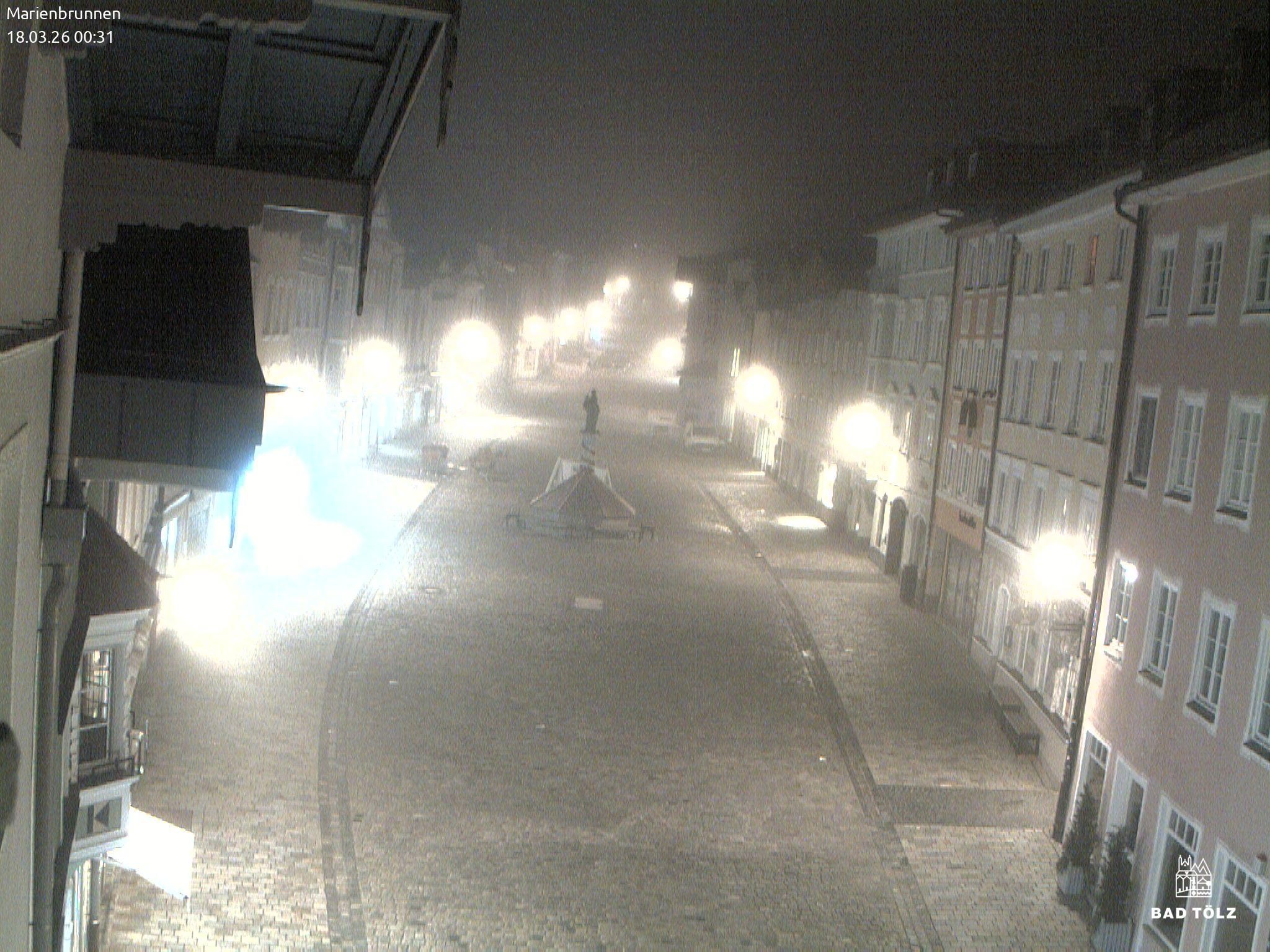 Archiv Foto Webcam Blick auf den Marienbrunnen Bad Tölz