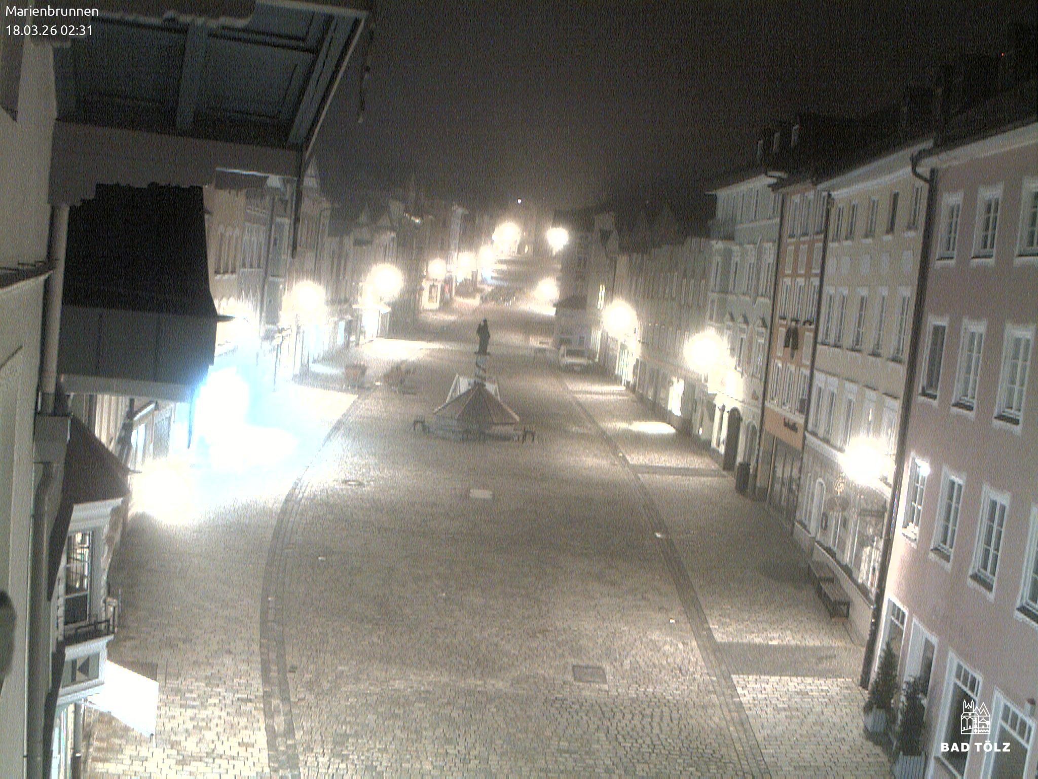 Archiv Foto Webcam Blick auf den Marienbrunnen Bad Tölz