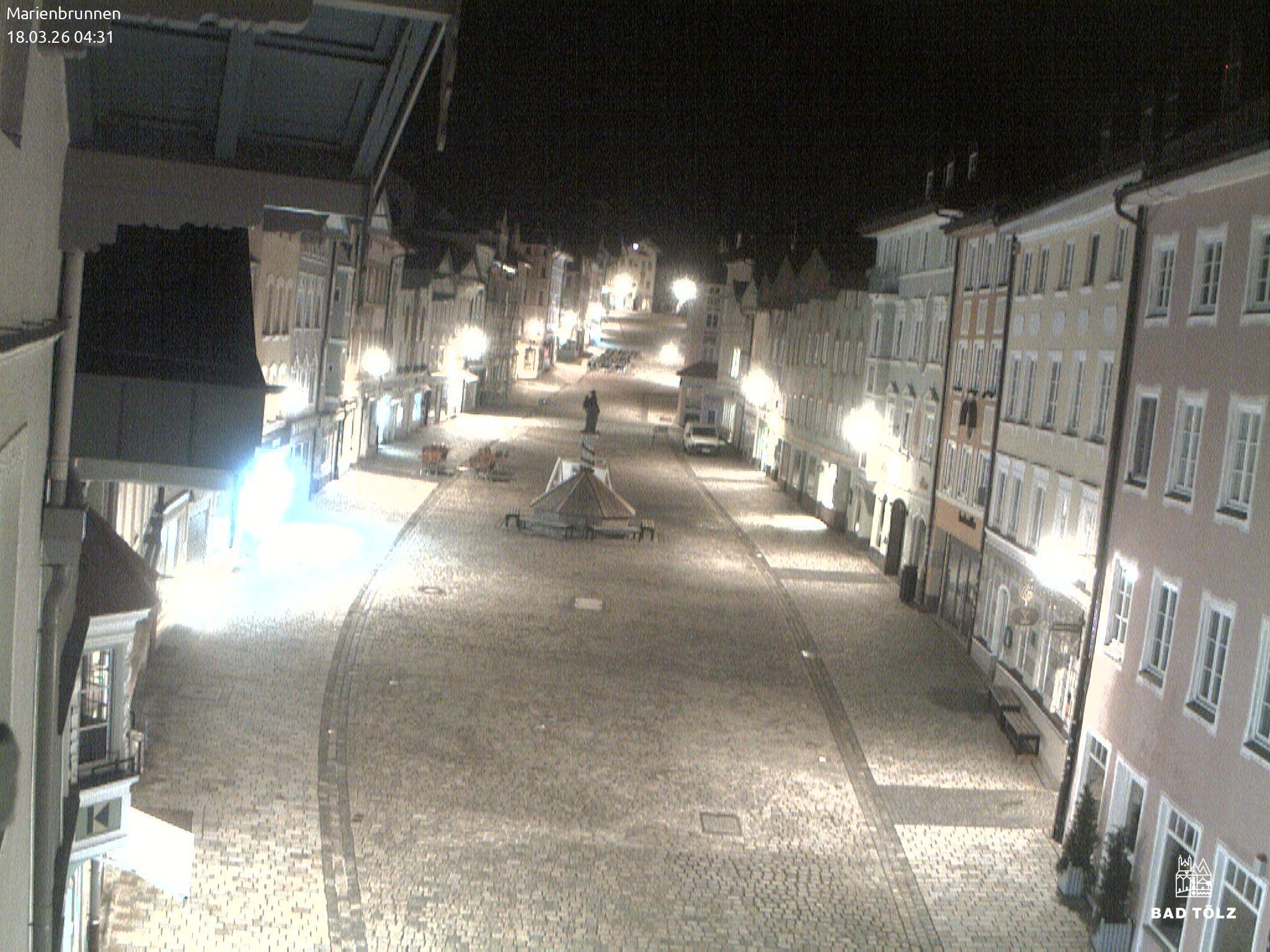 Archiv Foto Webcam Blick auf den Marienbrunnen Bad Tölz