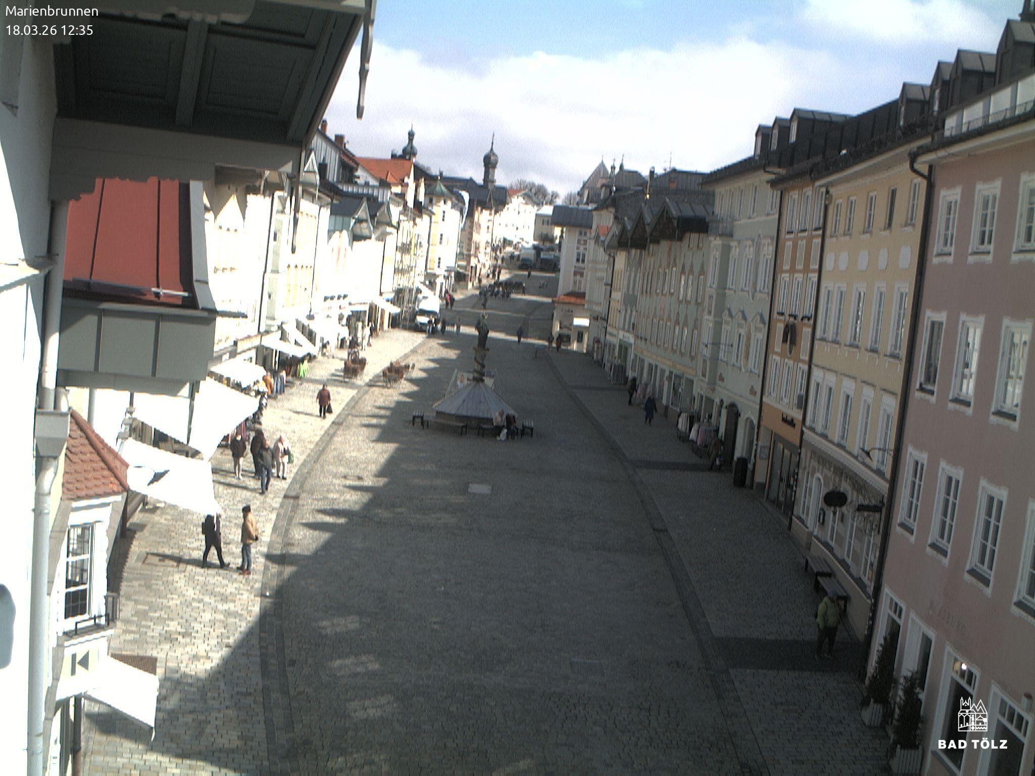Archived image Webcam Marienbrunnen - Bad Tölz