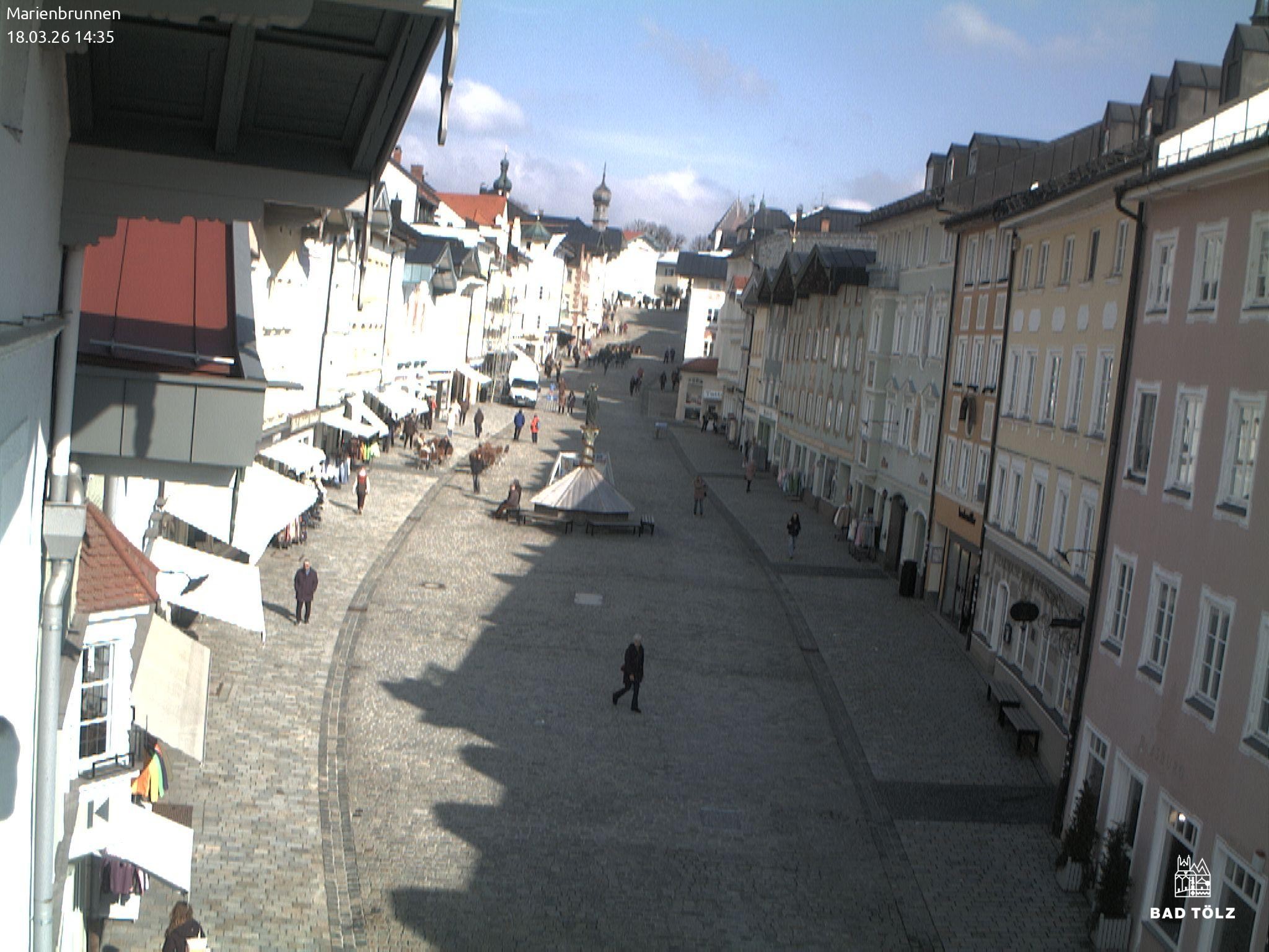 Archived image Webcam Marienbrunnen - Bad Tölz