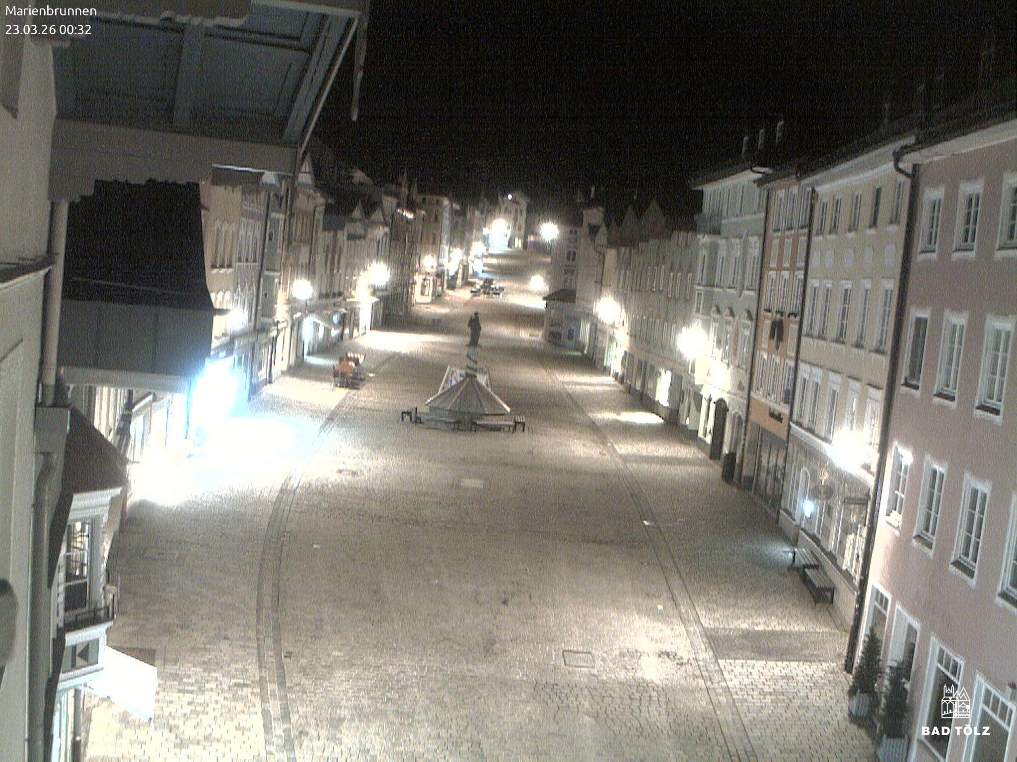 Archiv Foto Webcam Blick auf den Marienbrunnen Bad Tölz