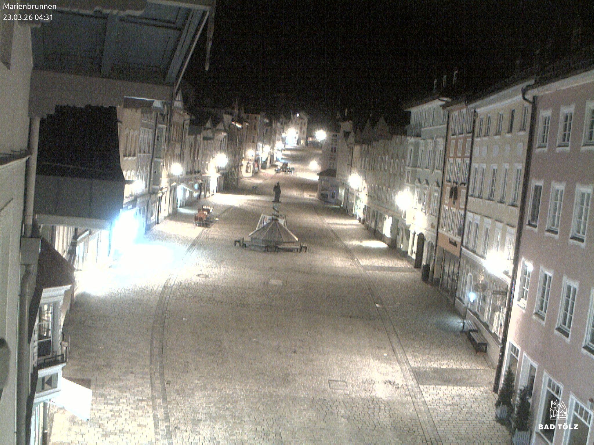 Archiv Foto Webcam Blick auf den Marienbrunnen Bad Tölz