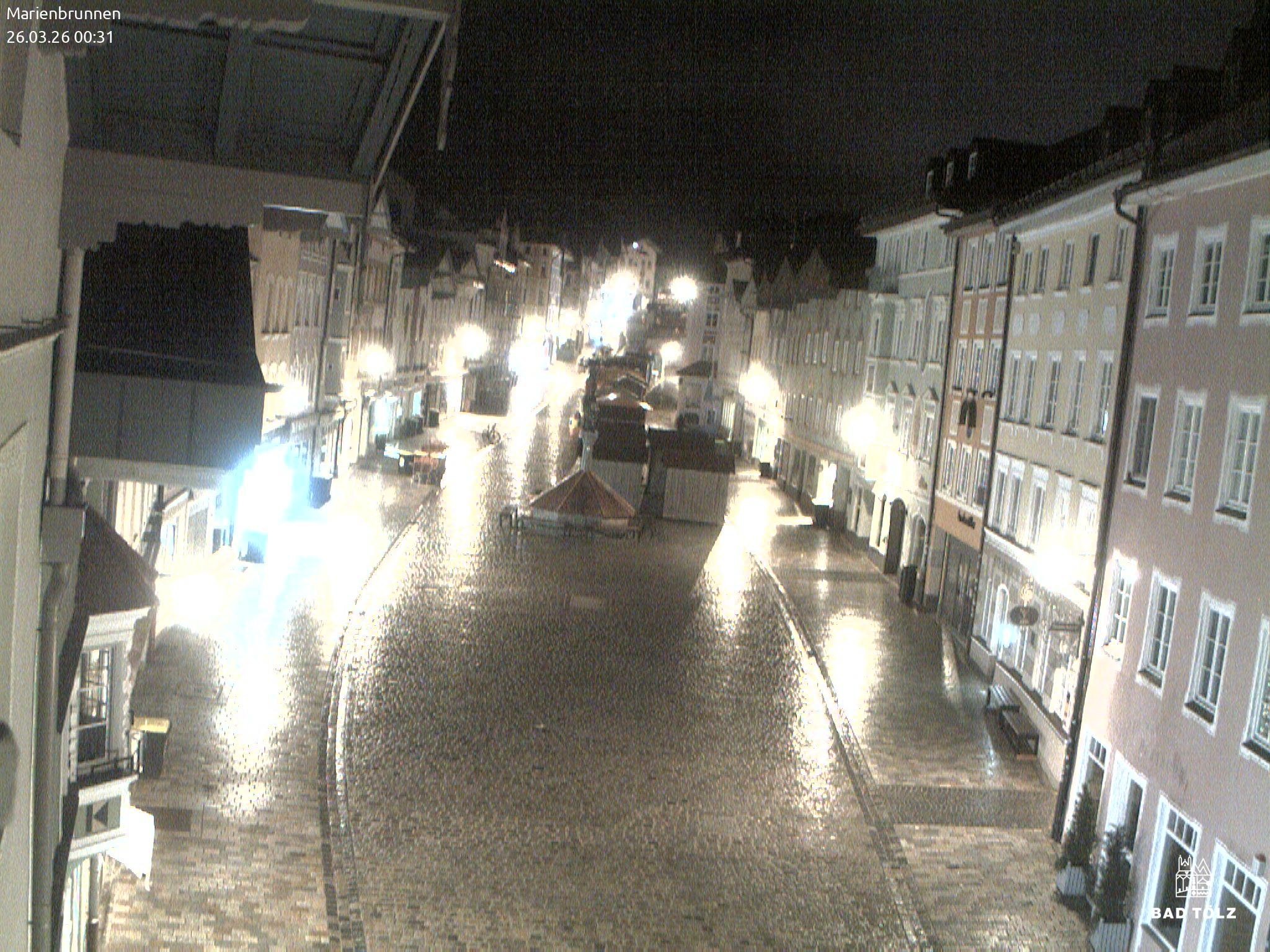 Archiv Foto Webcam Blick auf den Marienbrunnen Bad Tölz