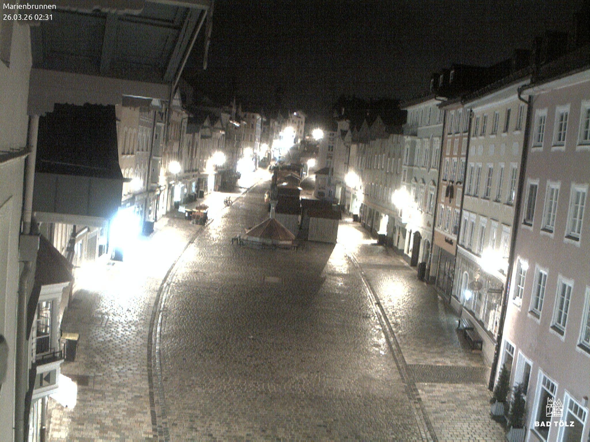 Archiv Foto Webcam Blick auf den Marienbrunnen Bad Tölz