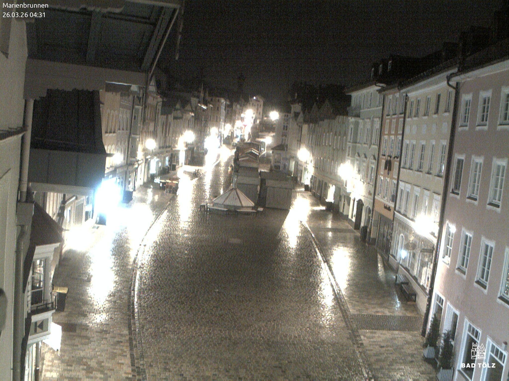 Archiv Foto Webcam Blick auf den Marienbrunnen Bad Tölz