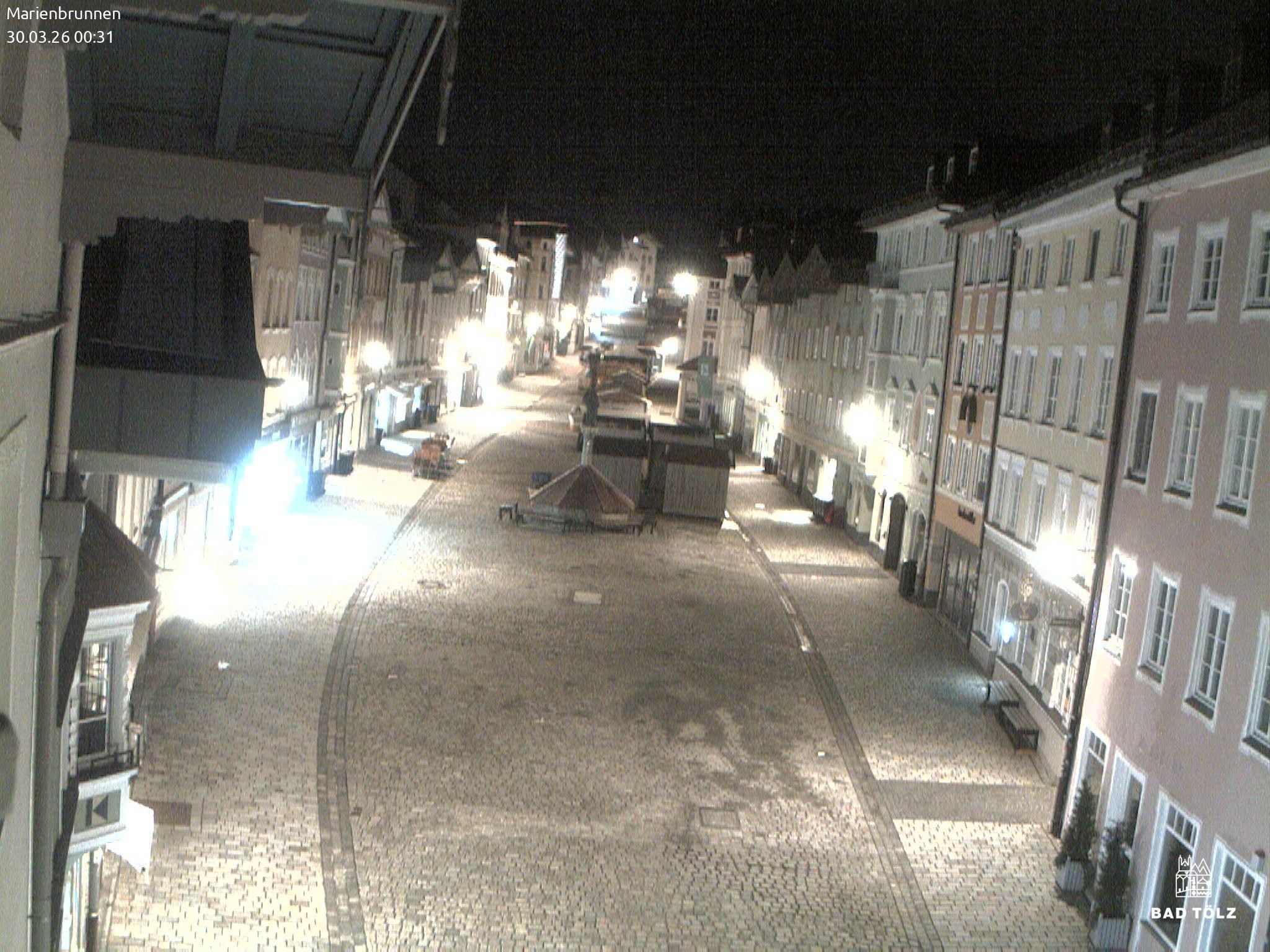 Archiv Foto Webcam Blick auf den Marienbrunnen Bad Tölz