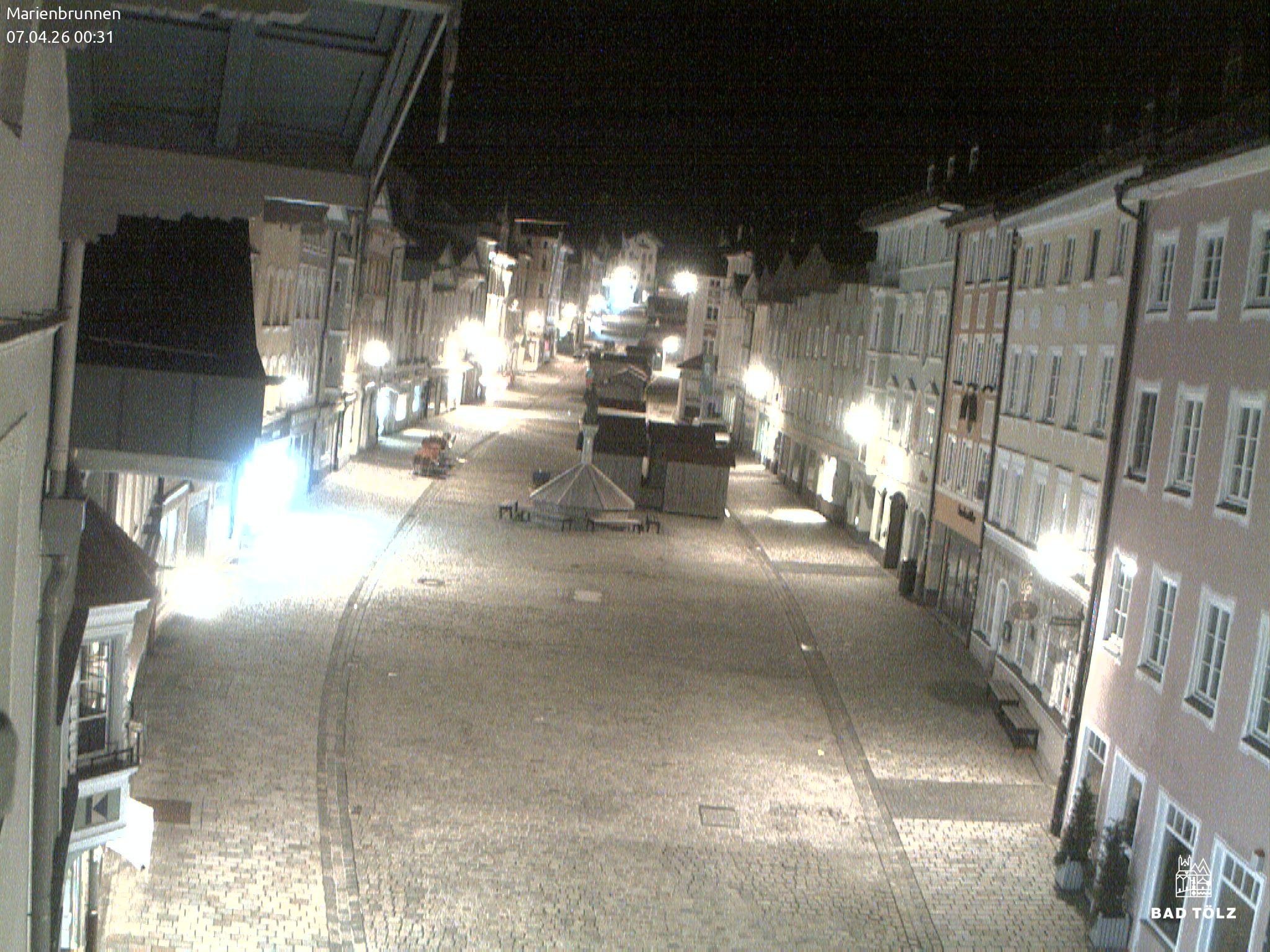 Archiv Foto Webcam Blick auf den Marienbrunnen Bad Tölz