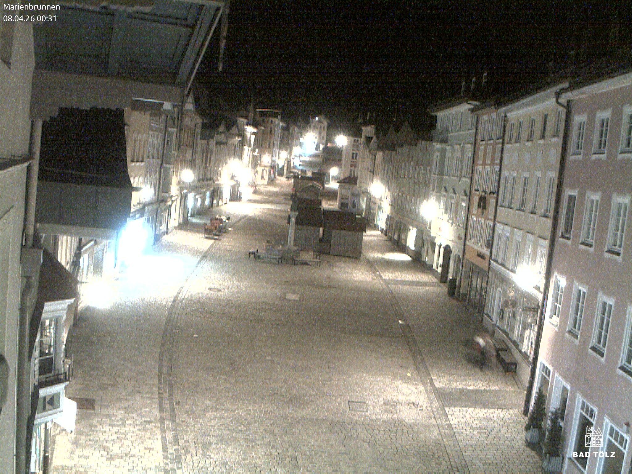 Archiv Foto Webcam Blick auf den Marienbrunnen Bad Tölz