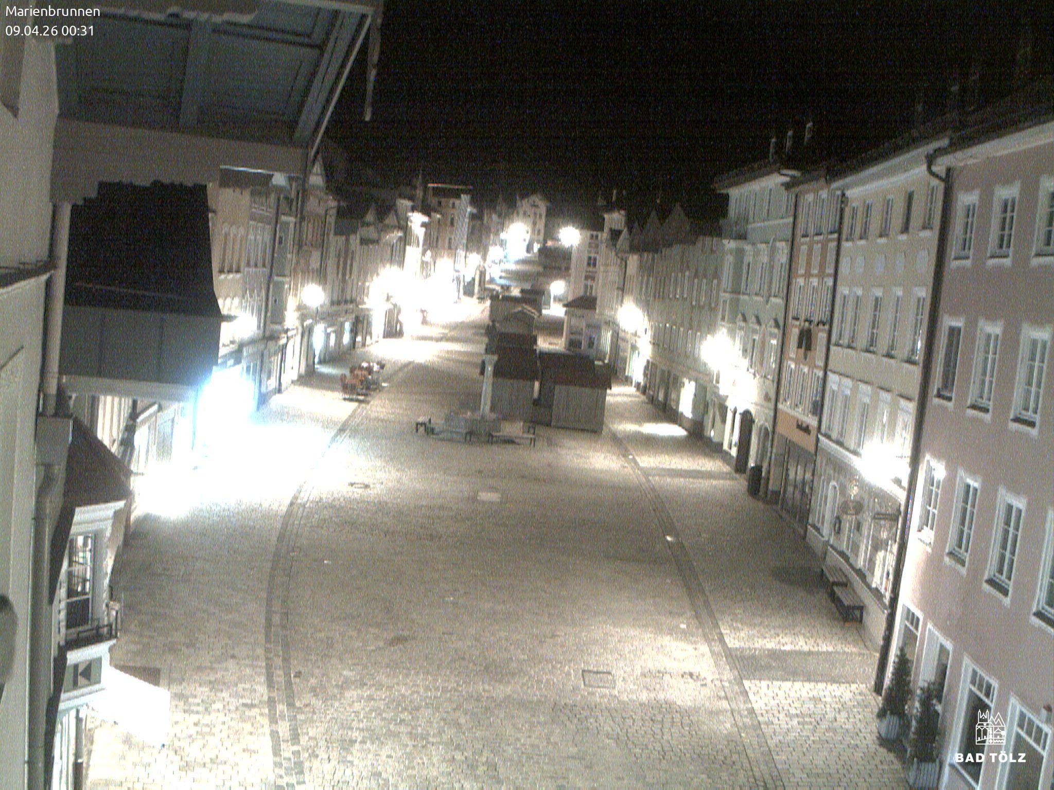 Archiv Foto Webcam Blick auf den Marienbrunnen Bad Tölz