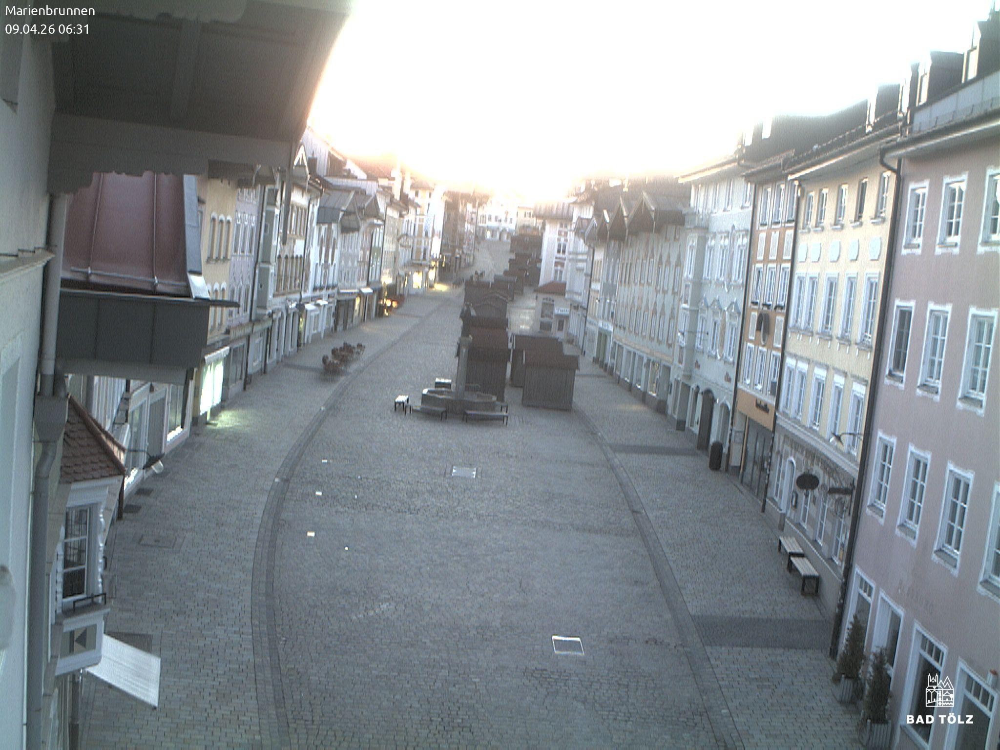 Archived image Webcam Marienbrunnen - Bad Tölz