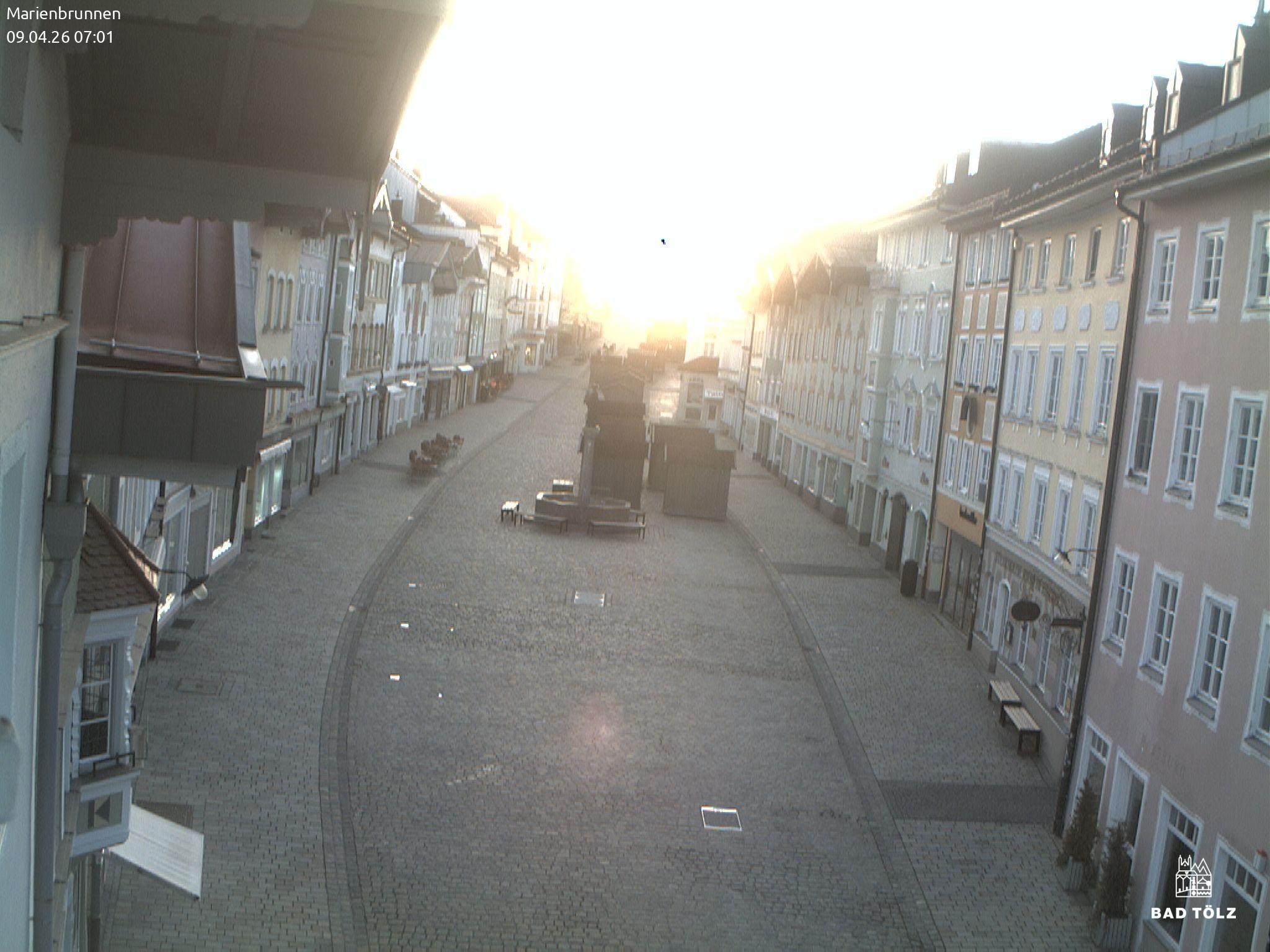 Archived image Webcam Marienbrunnen - Bad Tölz